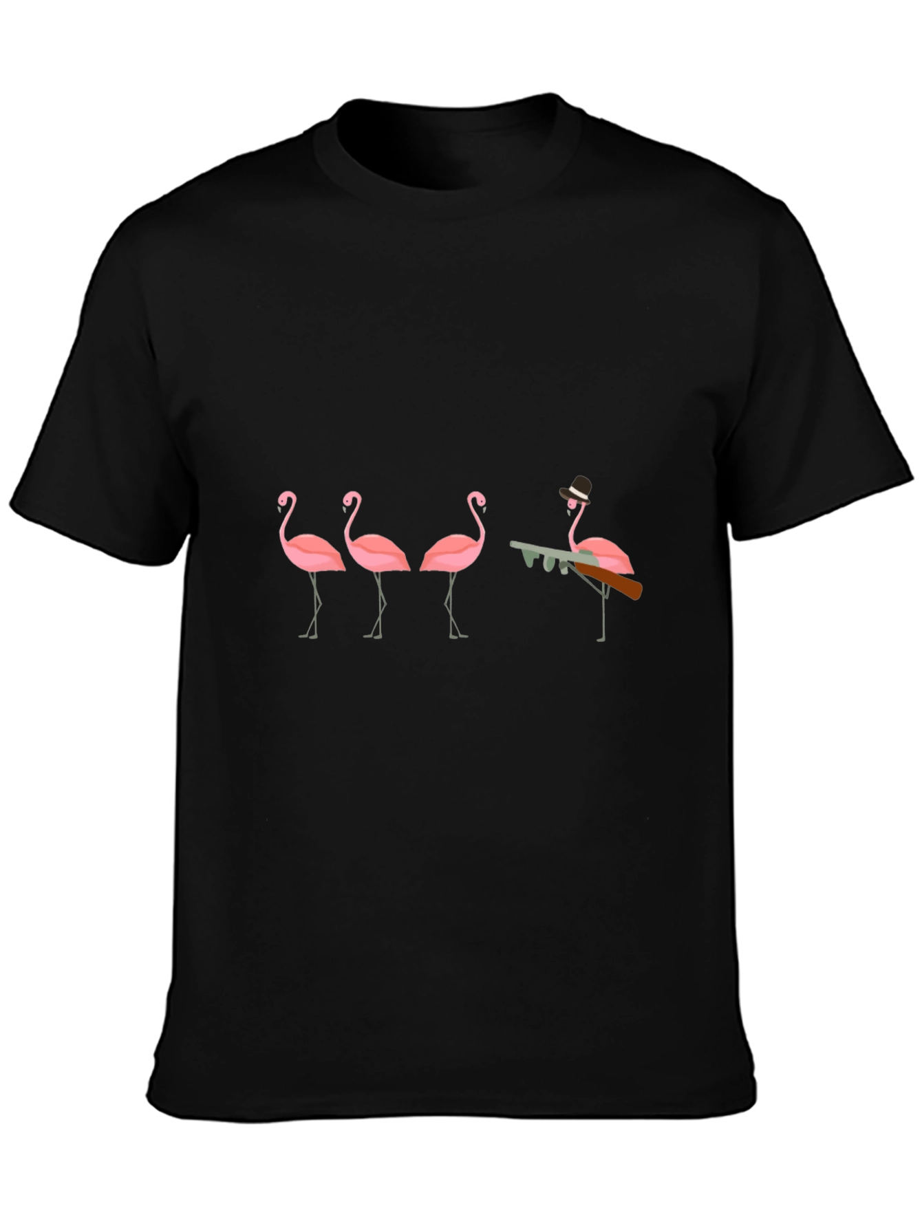 Flamingo Mafia T-Shirt - Gangster Birds!