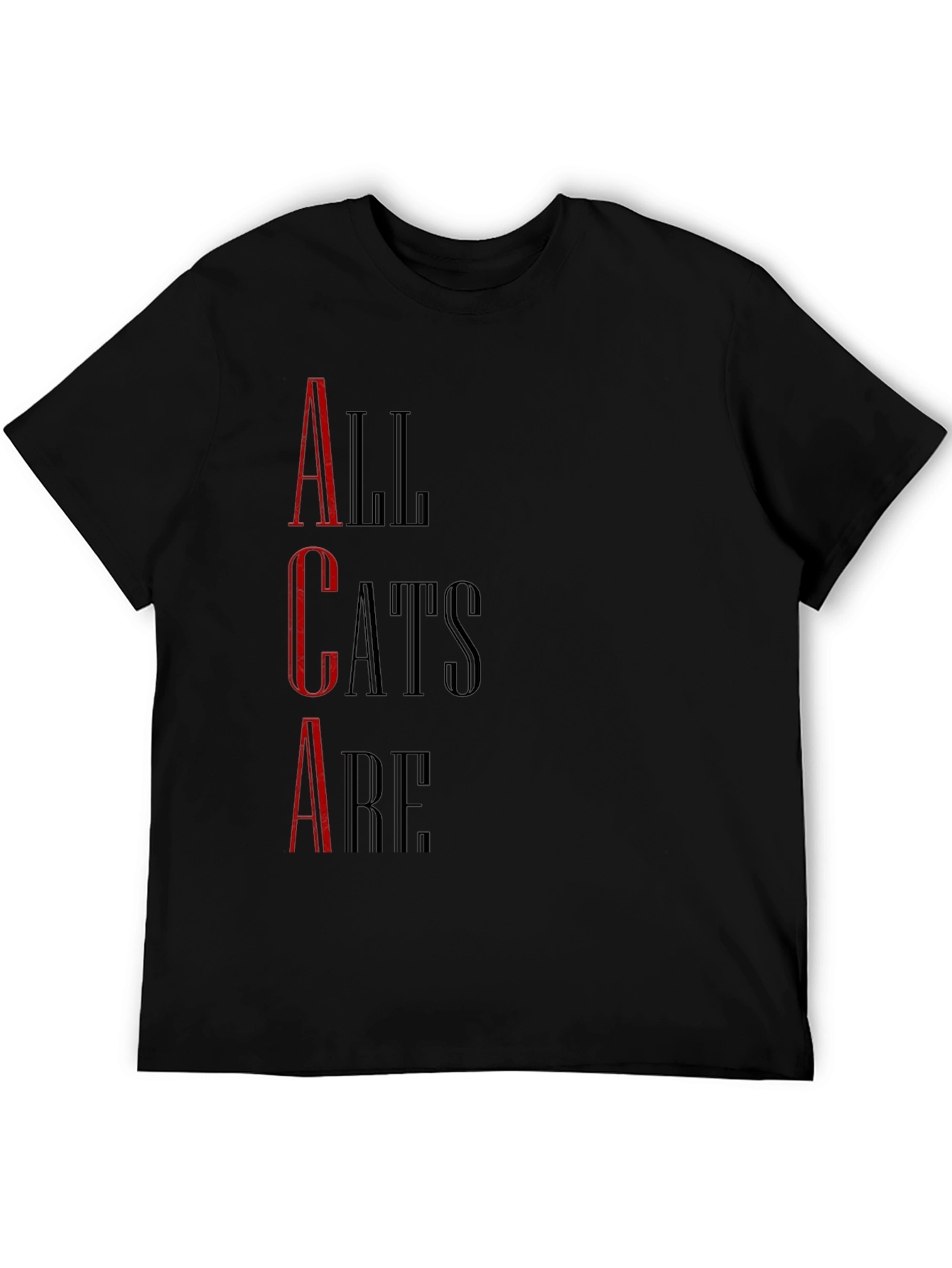 All Cats Are T-Shirt - Black Graphic Tee
