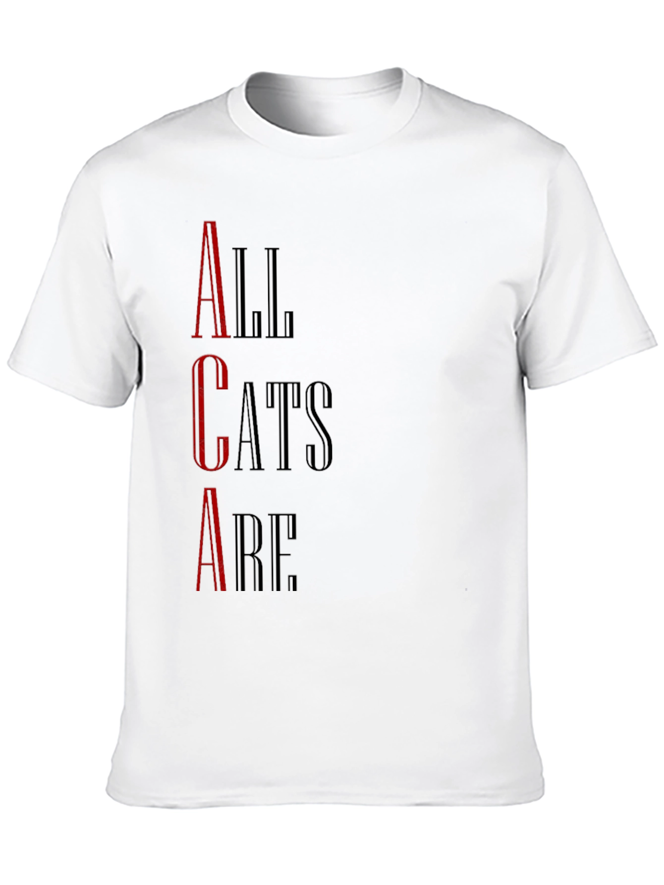 All Cats Are T-Shirt - Black Graphic Tee