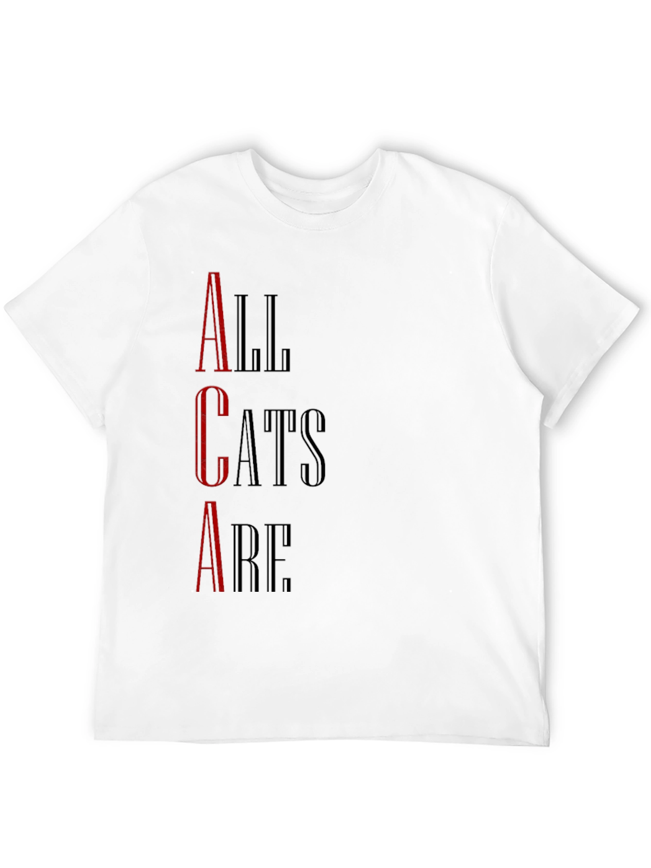 All Cats Are T-Shirt - Black Graphic Tee