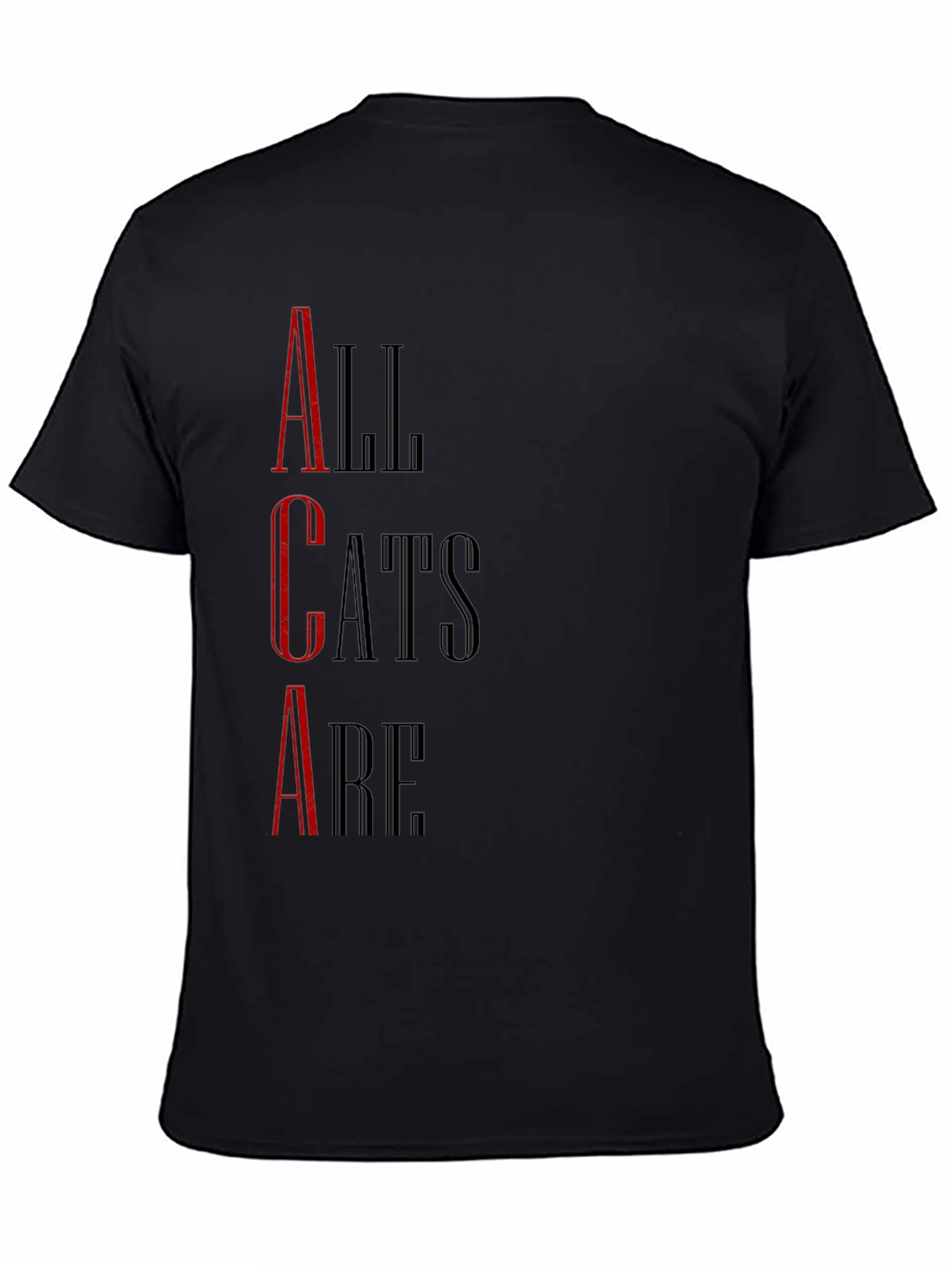All Cats Are T-Shirt - Black Graphic Tee