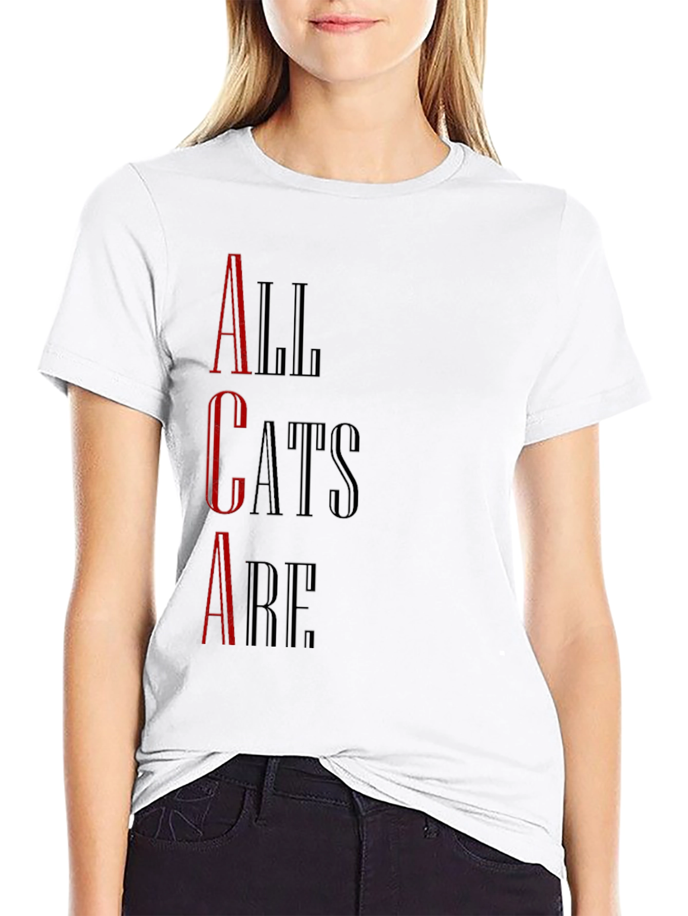 All Cats Are T-Shirt - Black Graphic Tee