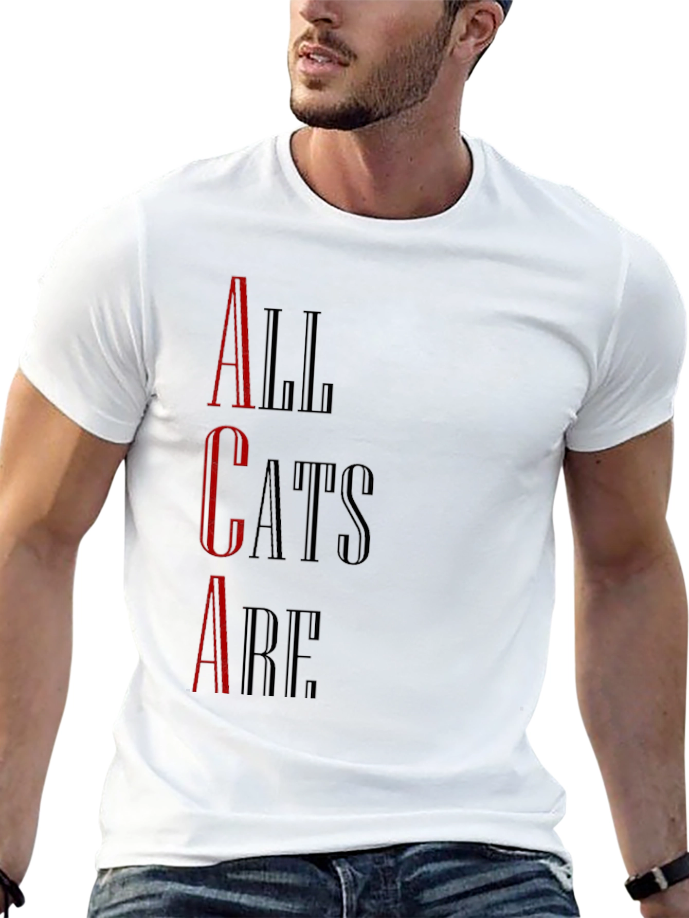 All Cats Are T-Shirt - Black Graphic Tee