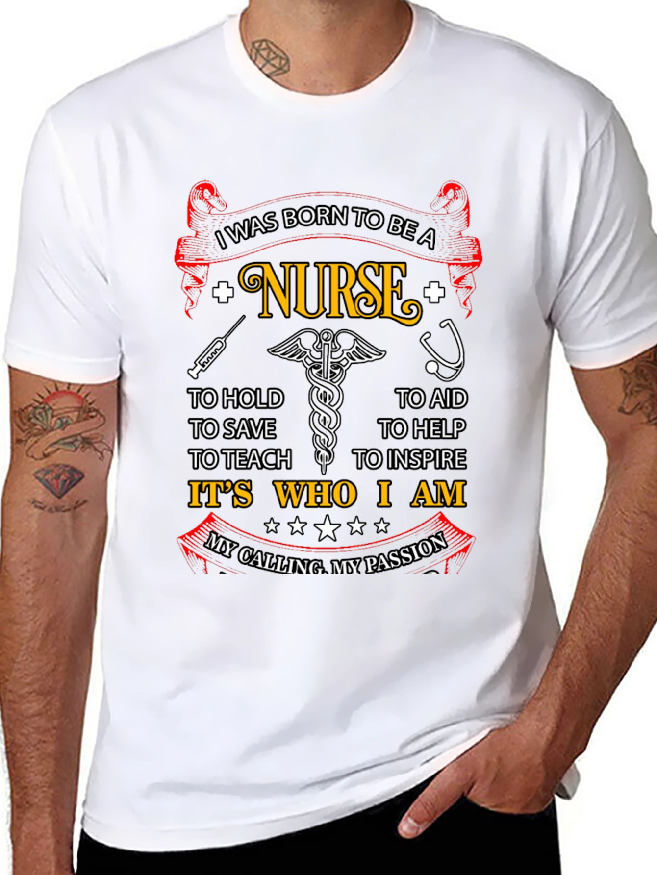 Born to be a Nurse Graphic T-Shirt