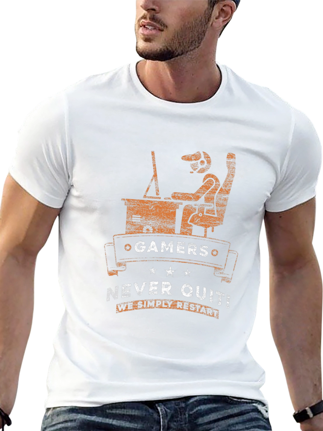 Gamers Never Quit T-Shirt - Funny Gaming Tee
