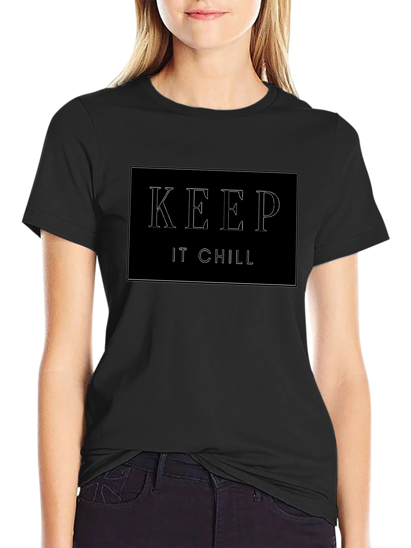 Keep It Chill Black Graphic Tee
