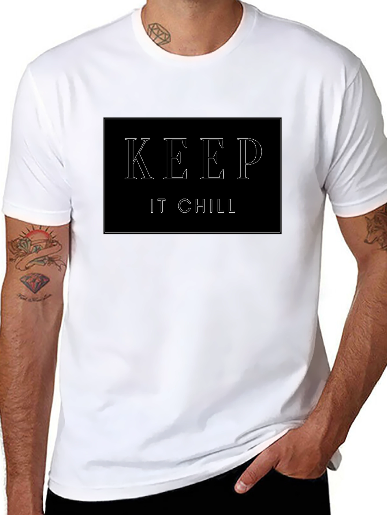 Keep It Chill Black Graphic Tee