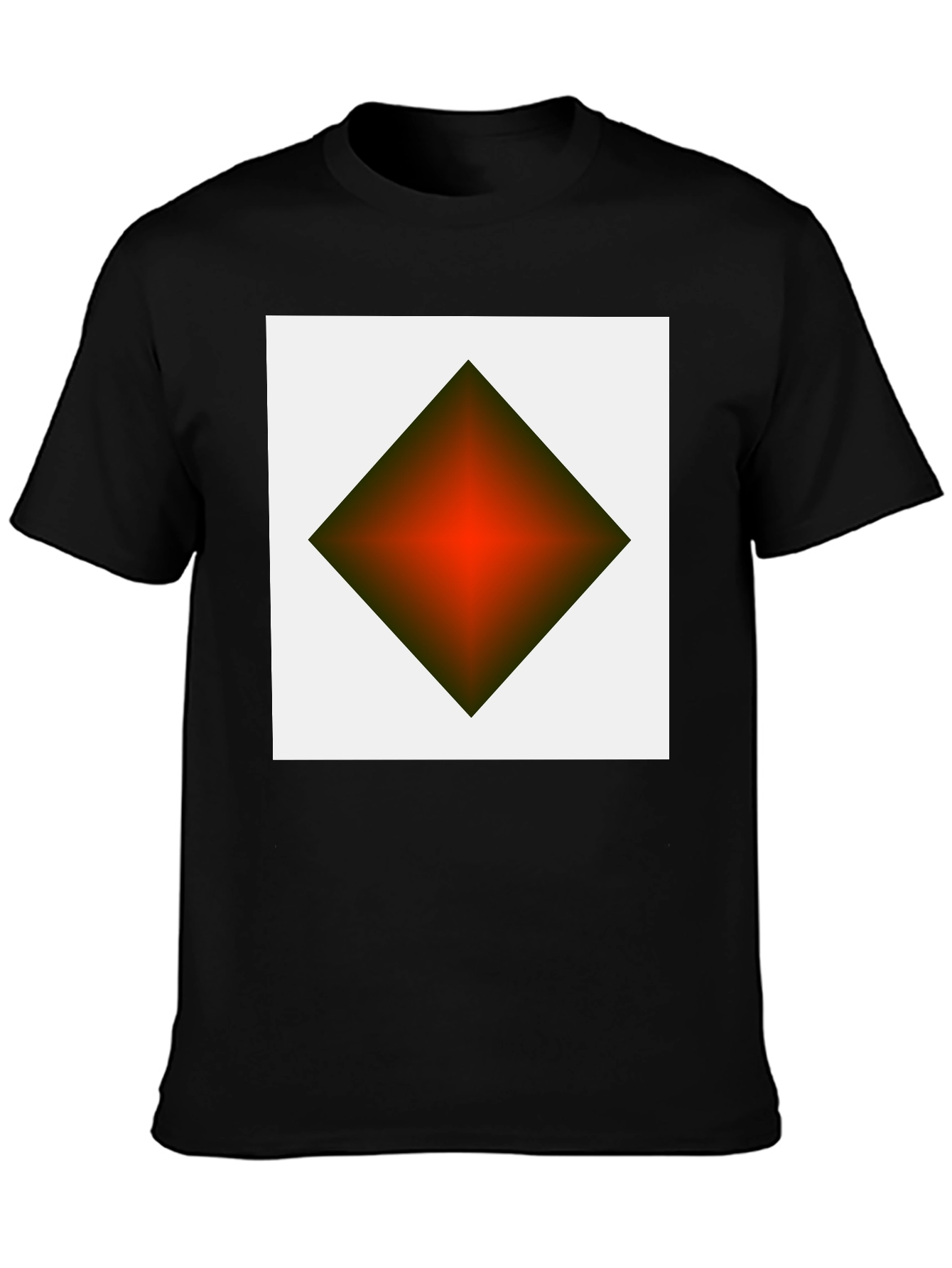 Geometric Diamond Graphic Tee - Modern Streetwear