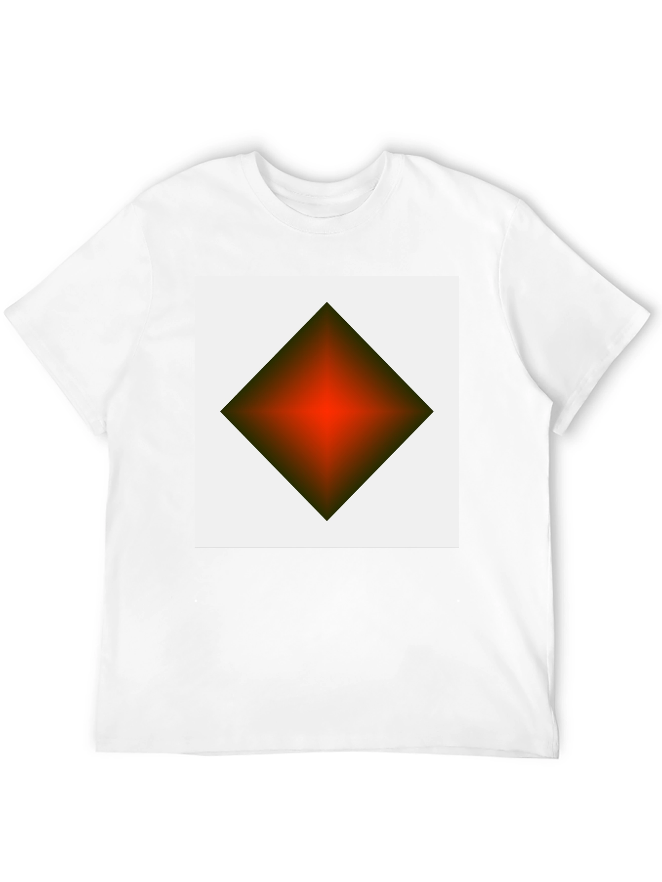 Geometric Diamond Graphic Tee - Modern Streetwear