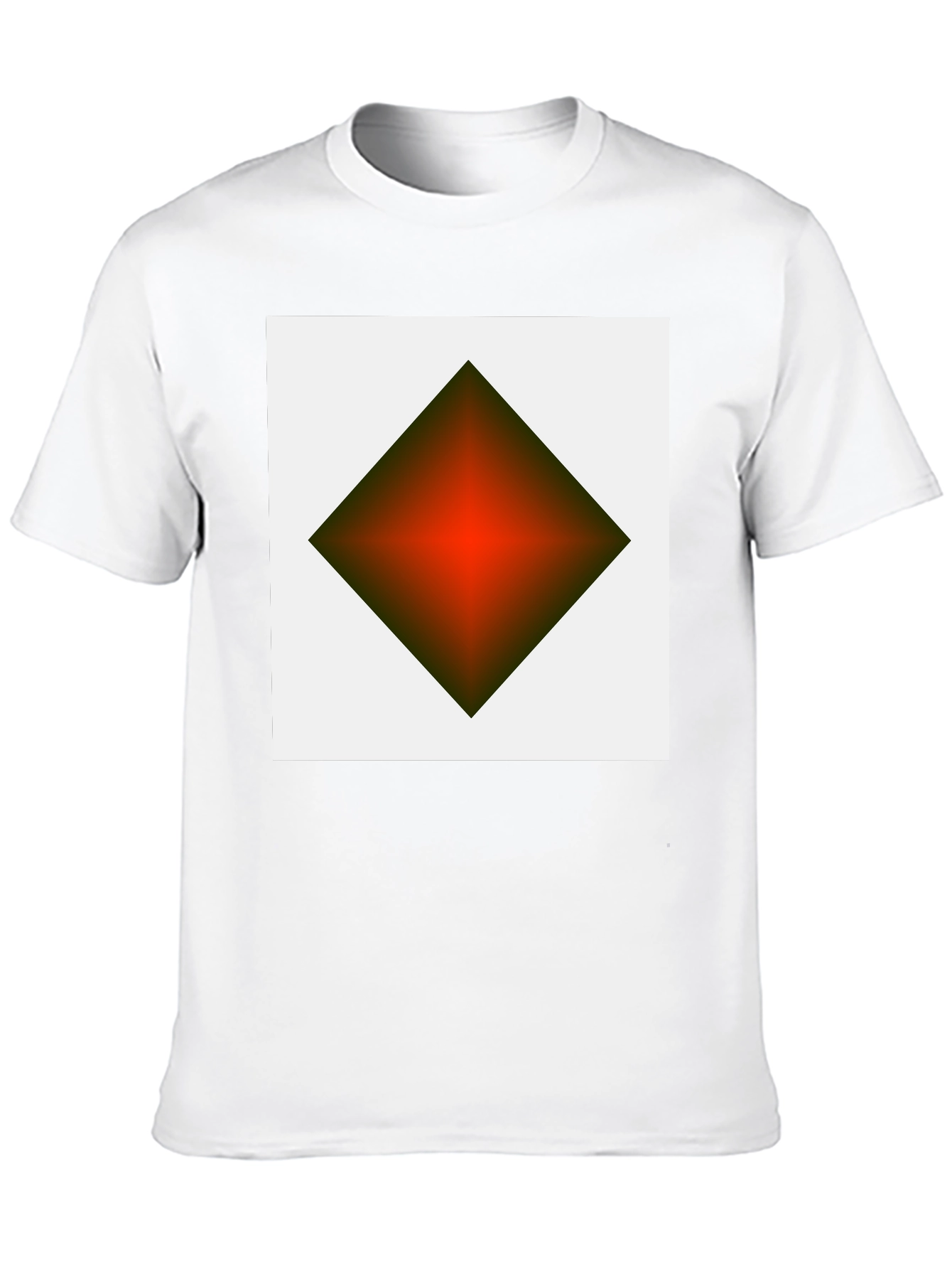 Geometric Diamond Graphic Tee - Modern Streetwear