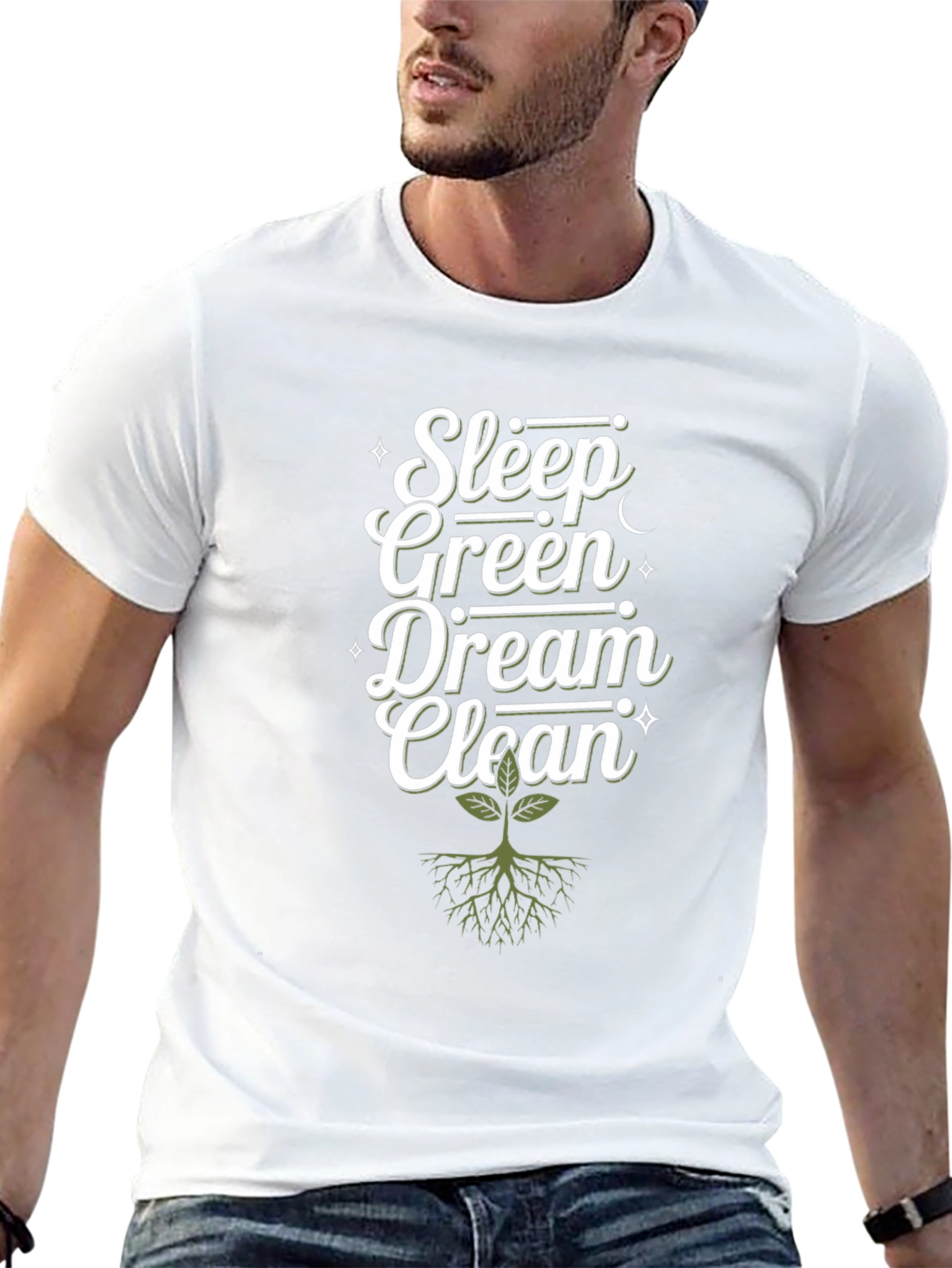 Sleep Green Dream Clean Graphic Tee - Eco-Friendly
