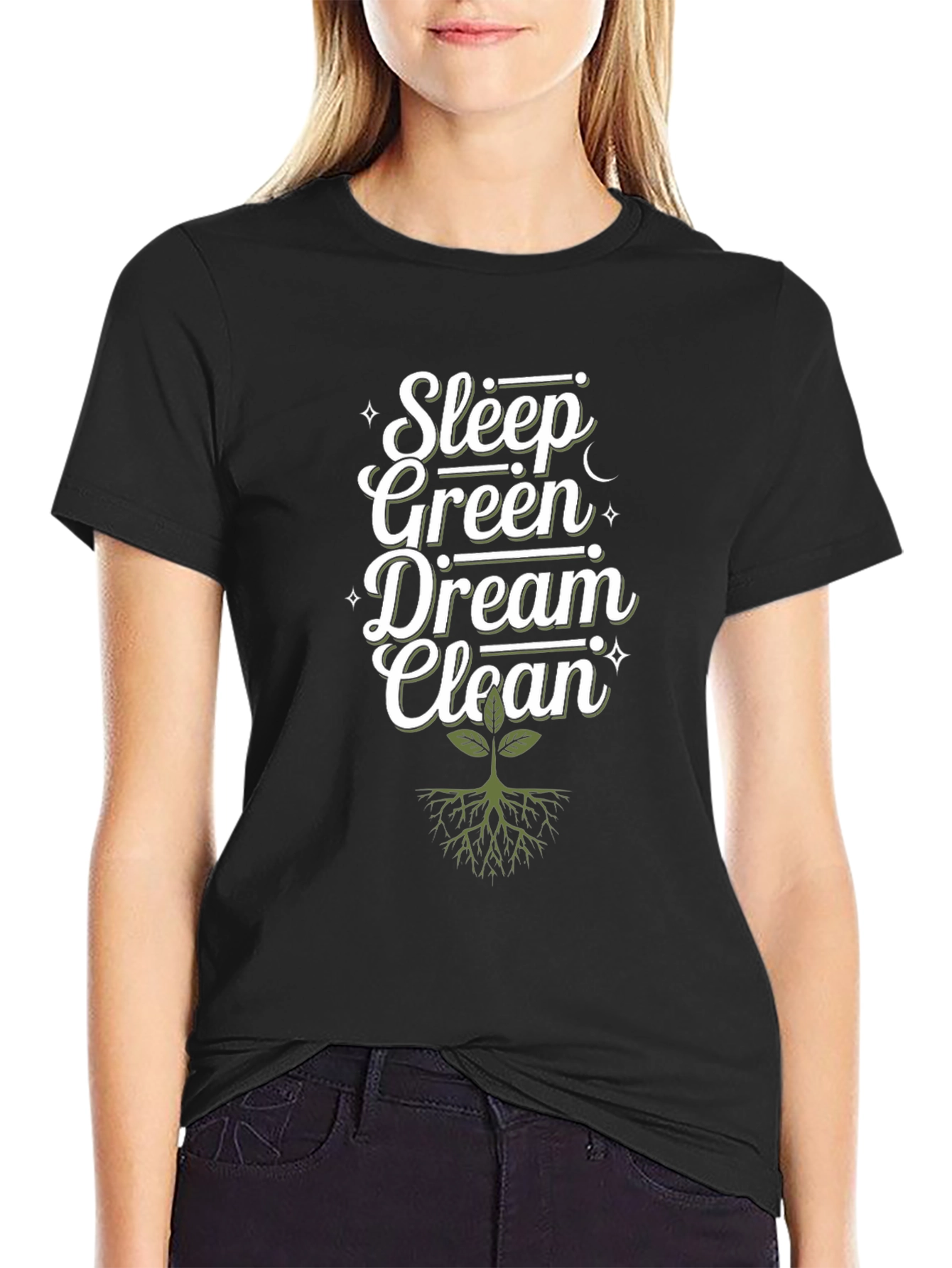 Sleep Green Dream Clean Graphic Tee - Eco-Friendly