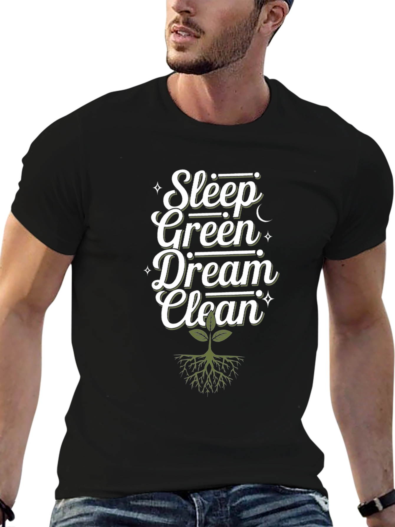 Sleep Green Dream Clean Graphic Tee - Eco-Friendly