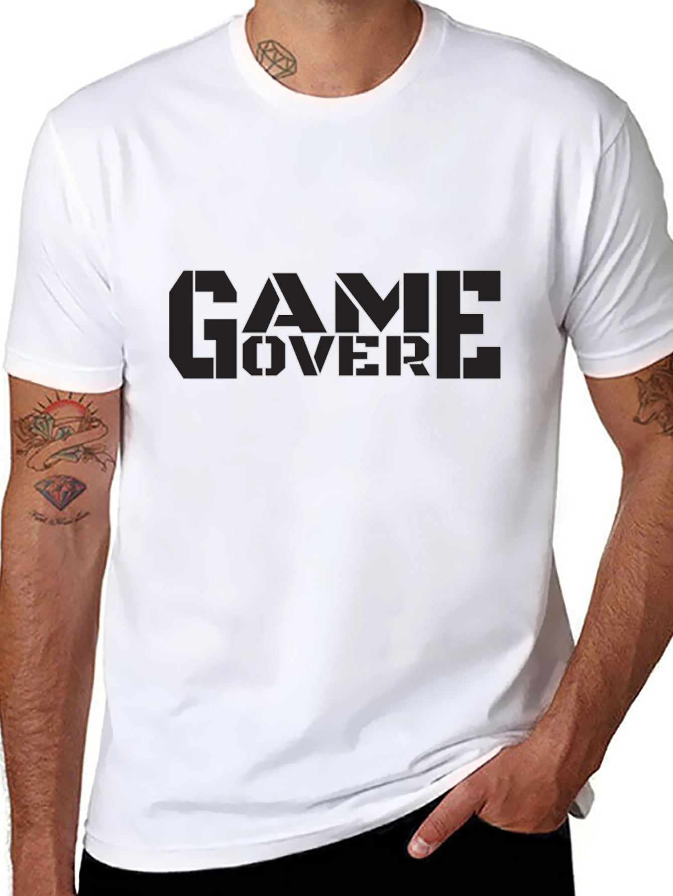 Game Over Black T-Shirt - Gamer Style