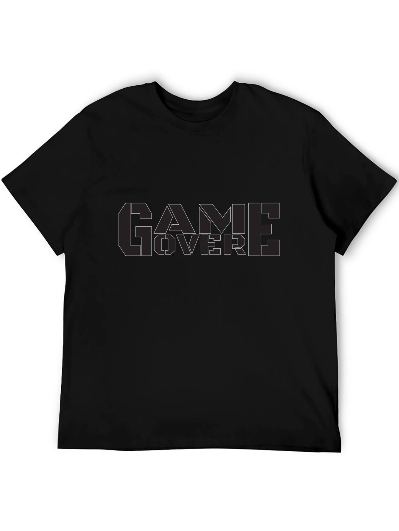 Game Over Black T-Shirt - Gamer Style