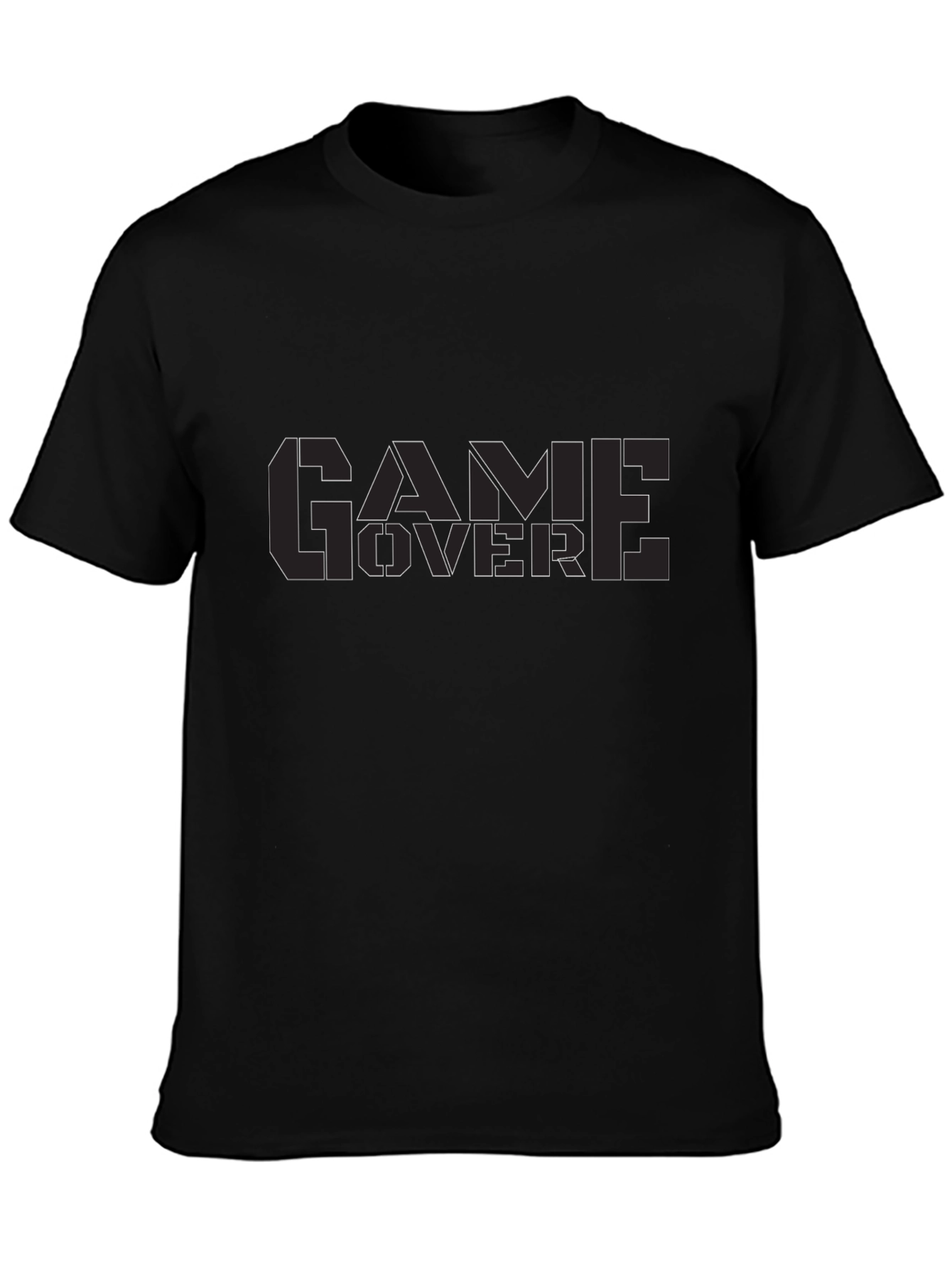 Game Over Black T-Shirt - Gamer Style