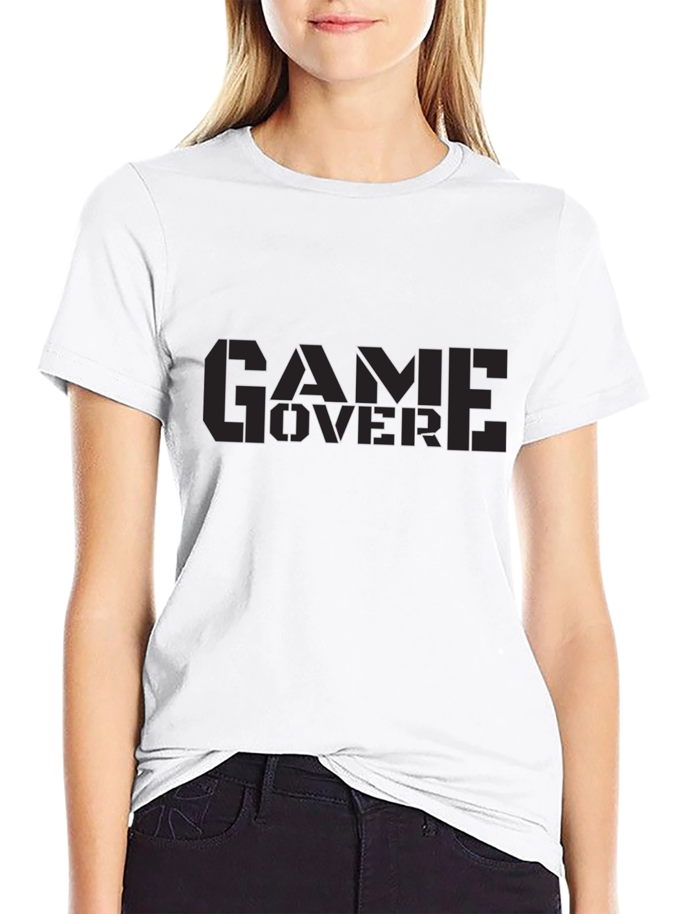 Game Over Black T-Shirt - Gamer Style