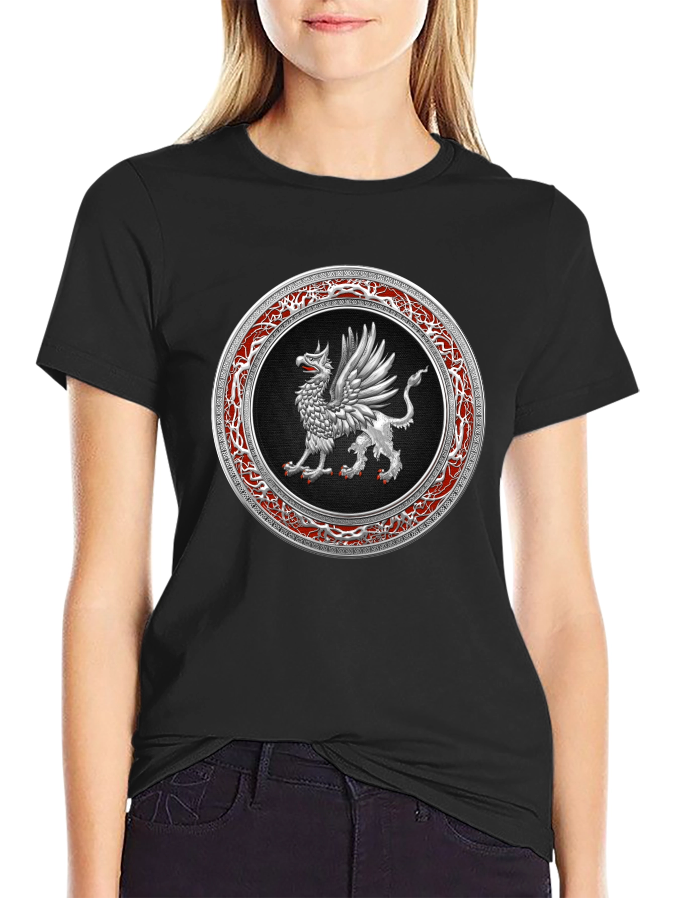 Griffin Emblem Black T-Shirt