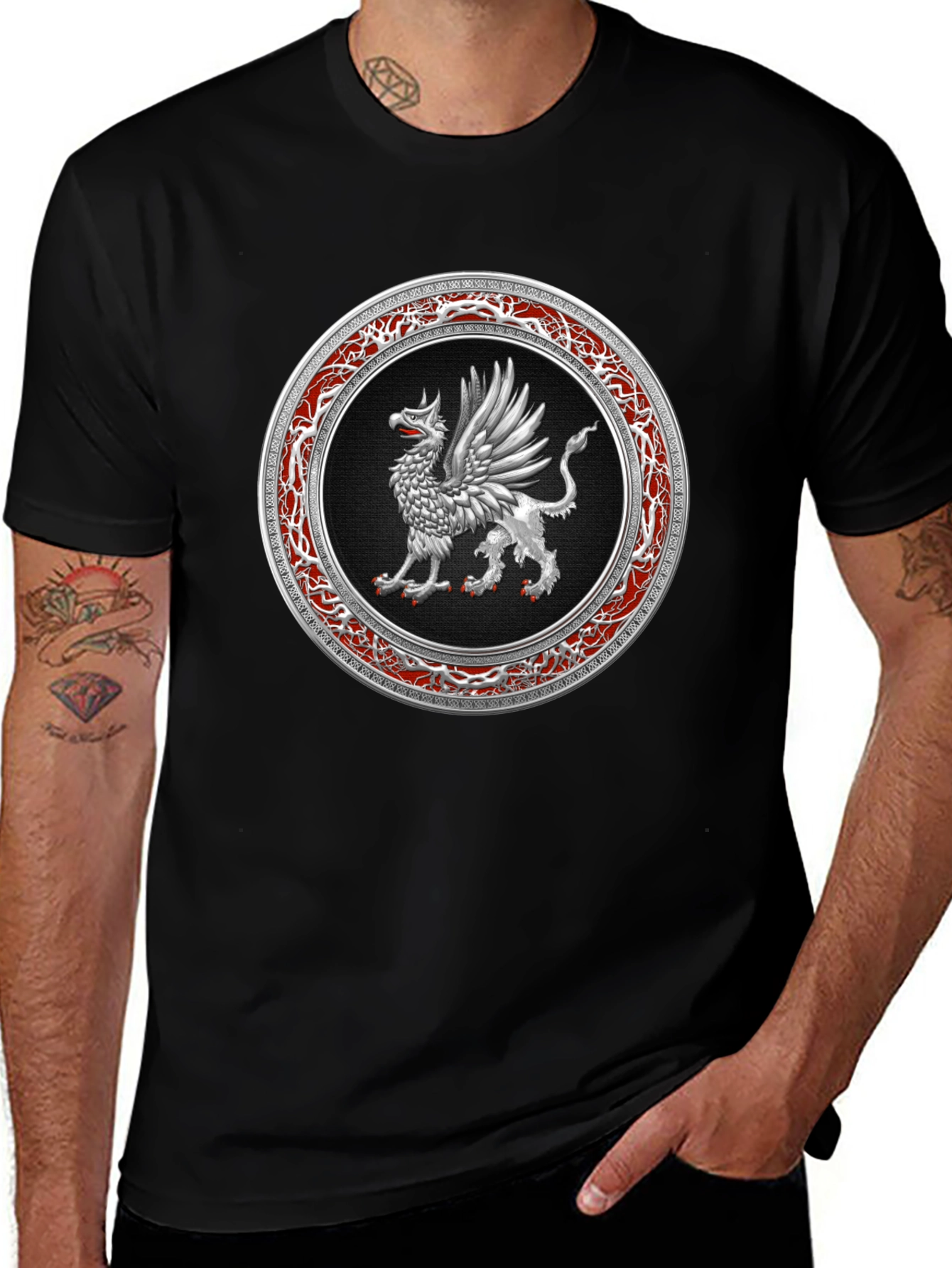 Griffin Emblem Black T-Shirt