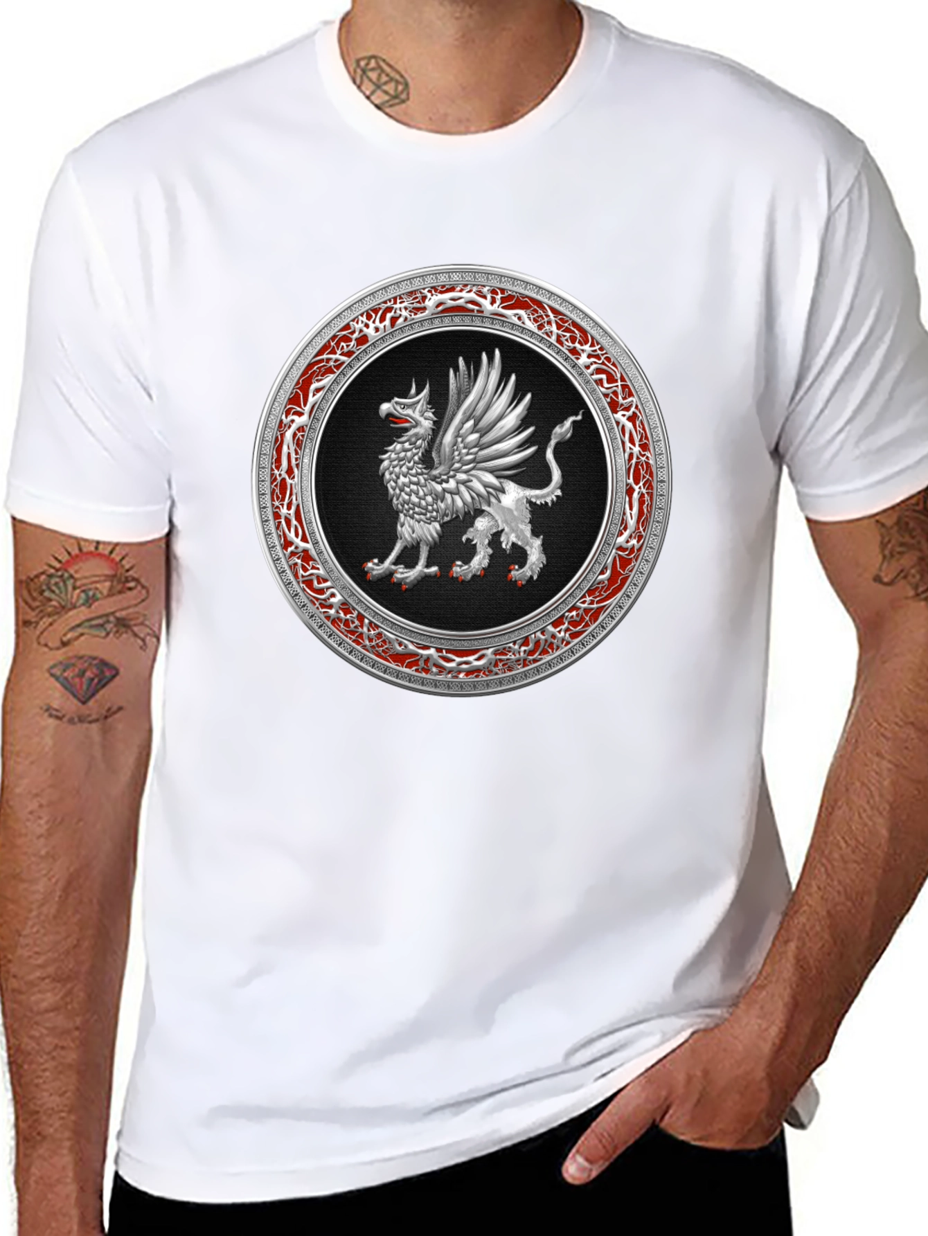 Griffin Emblem Black T-Shirt