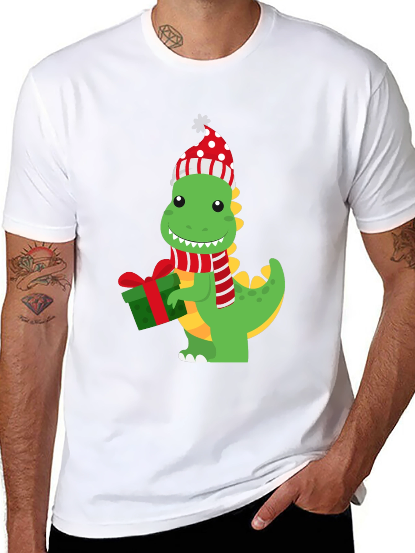 Festive Dino Graphic Tee