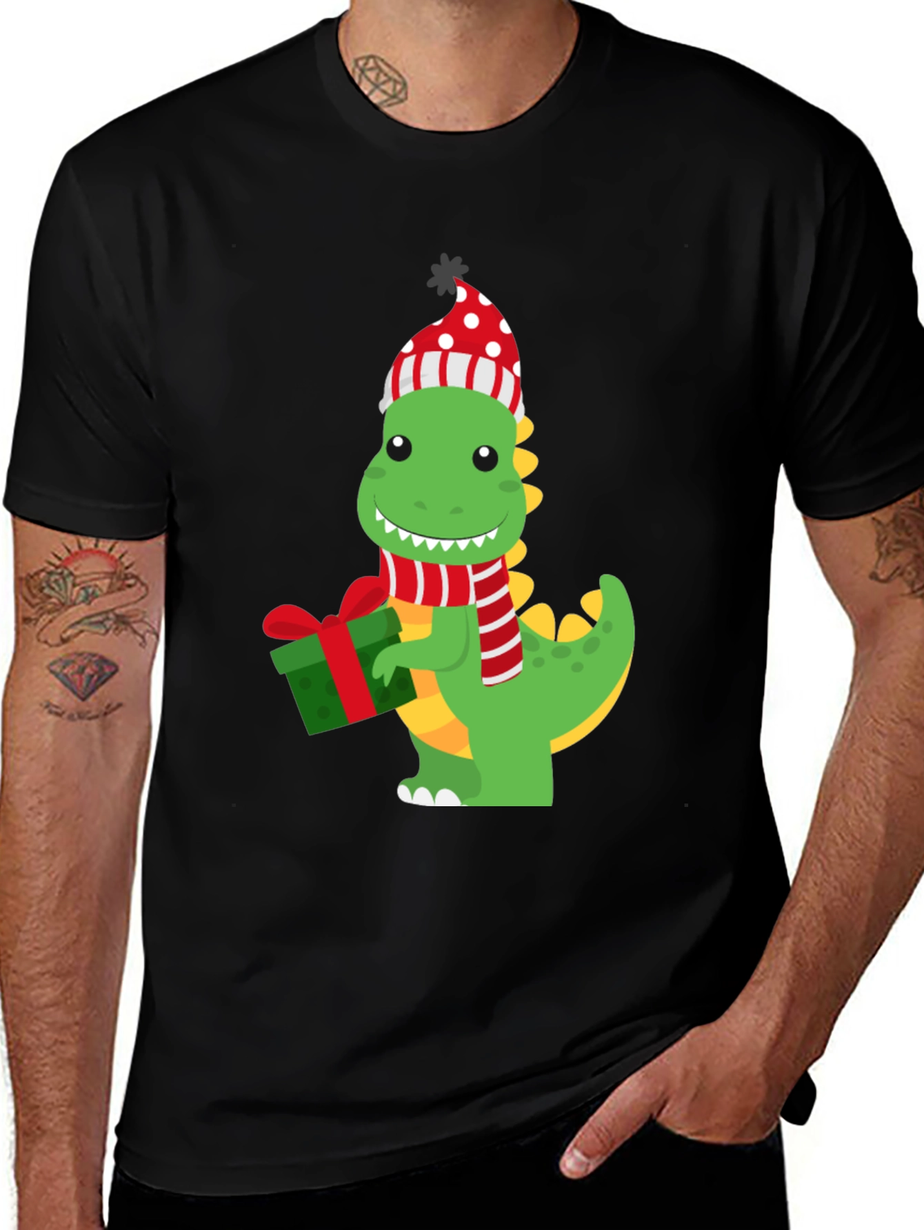 Festive Dino Graphic Tee