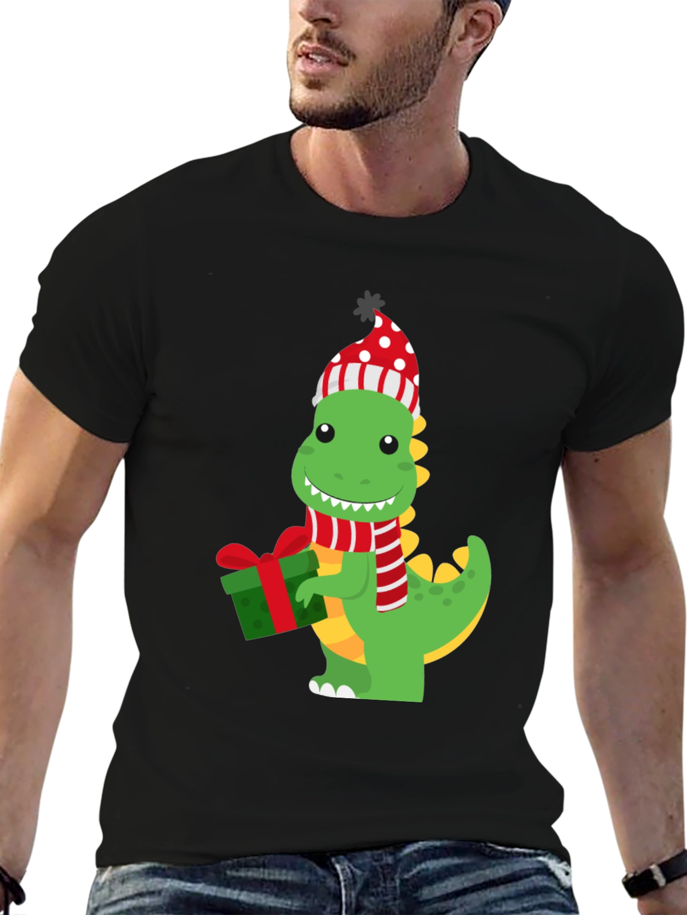 Festive Dino Graphic Tee