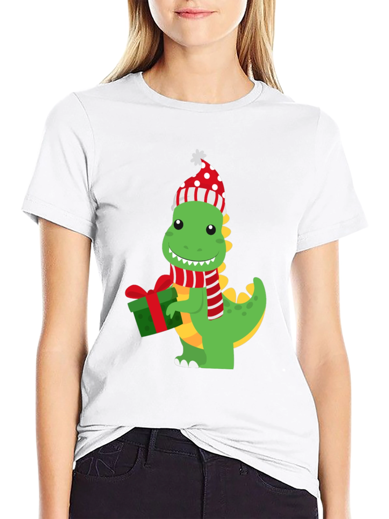 Festive Dino Graphic Tee