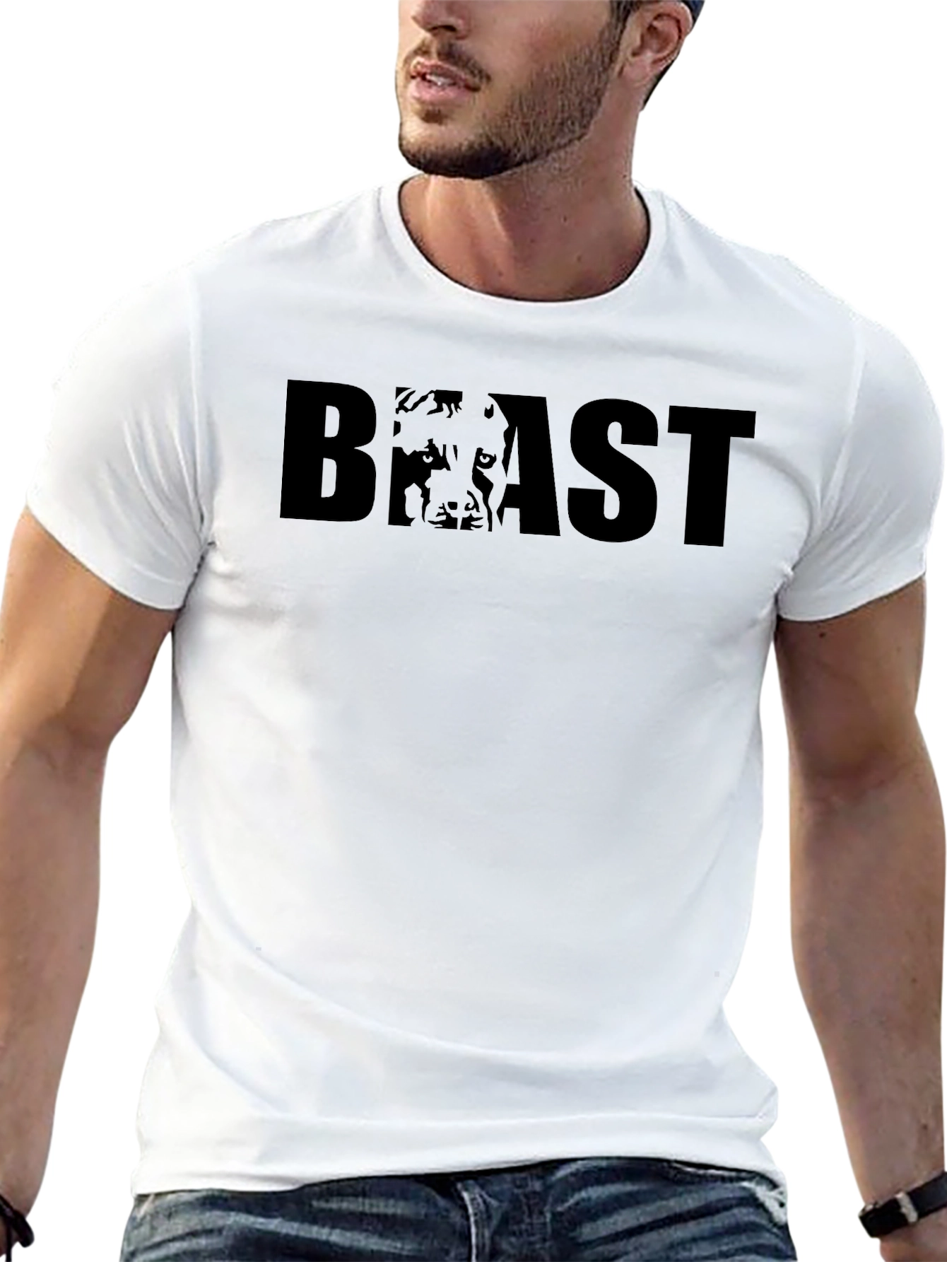Black Beast Graphic T-Shirt - Mens Fit