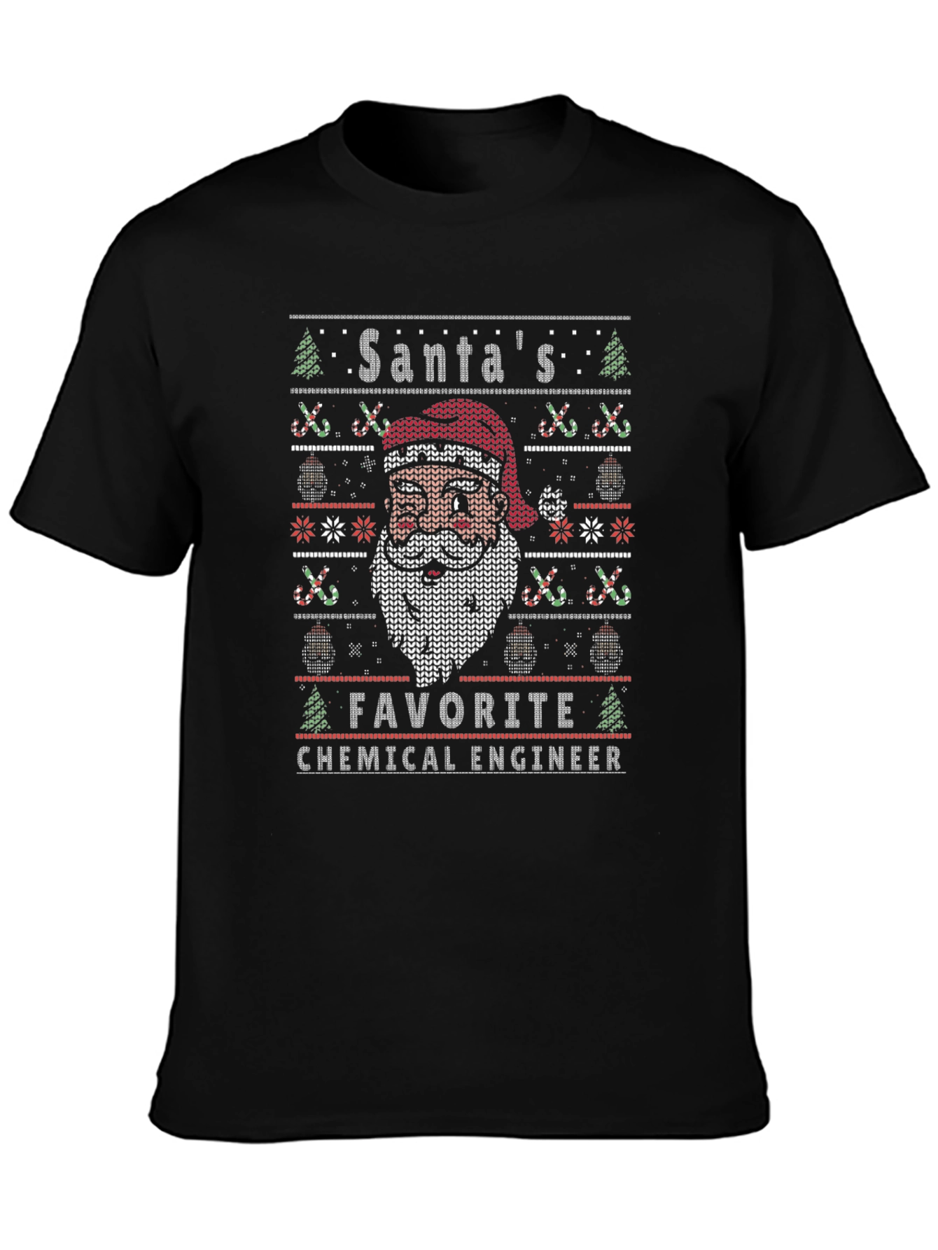 Santas Favorite Chemical Engineer Ugly Christmas Sweater T-Shirt