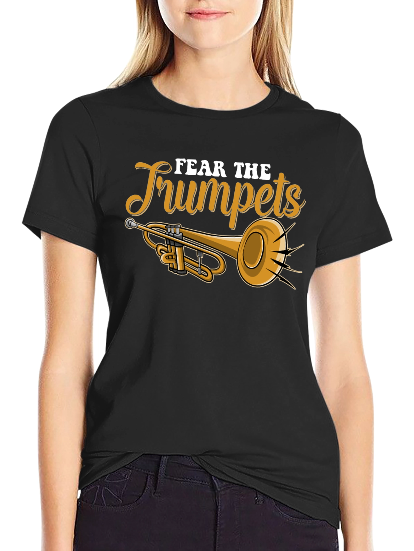 Fear the Trumpets Graphic Tee - Musicians Humor