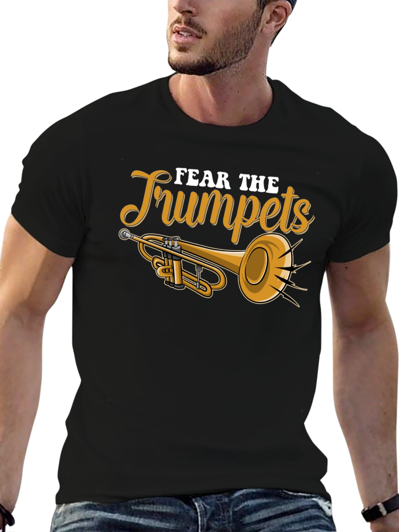 Fear the Trumpets Graphic Tee - Musicians Humor