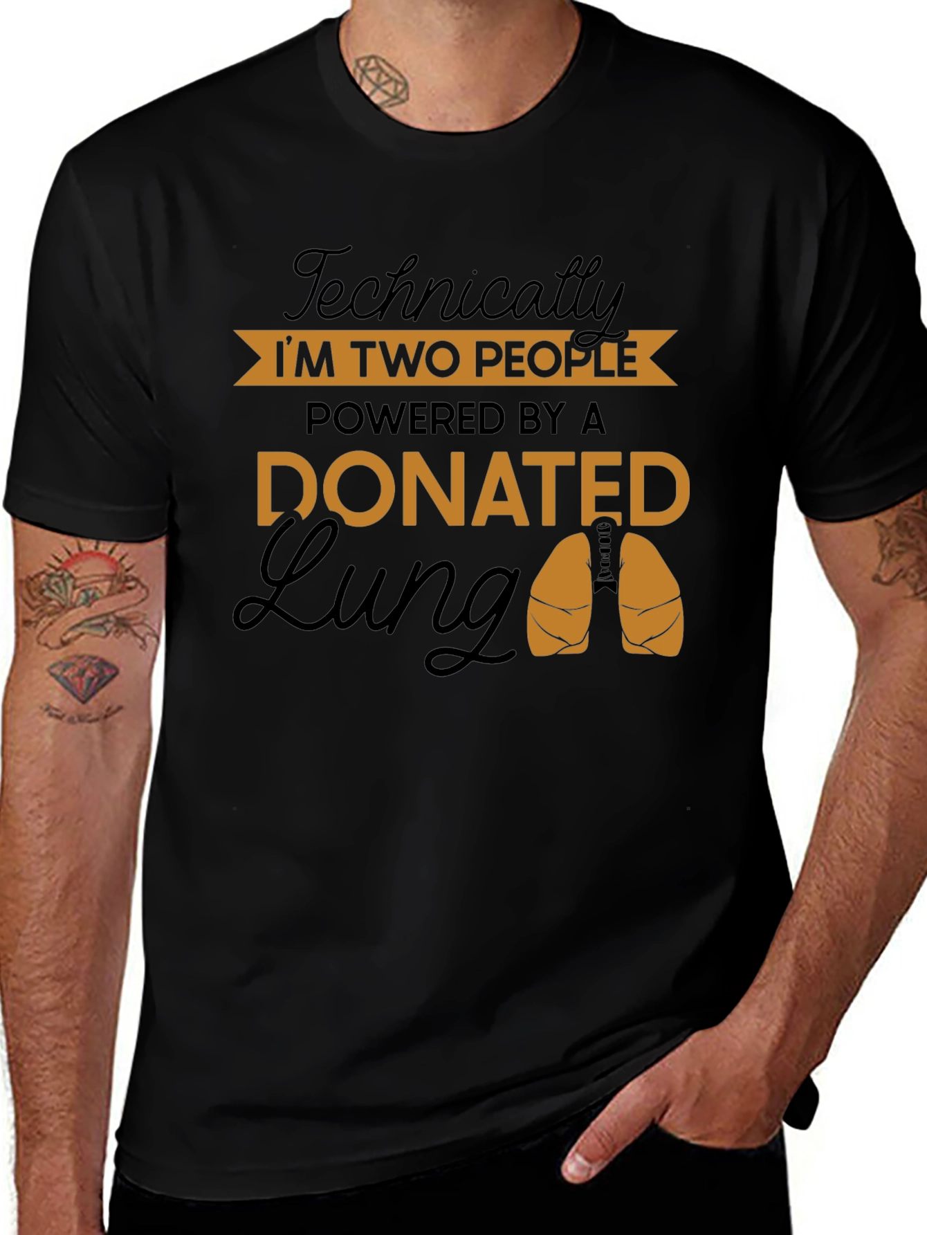 Donated Lung Graphic Tee - Technically Two People Shirt