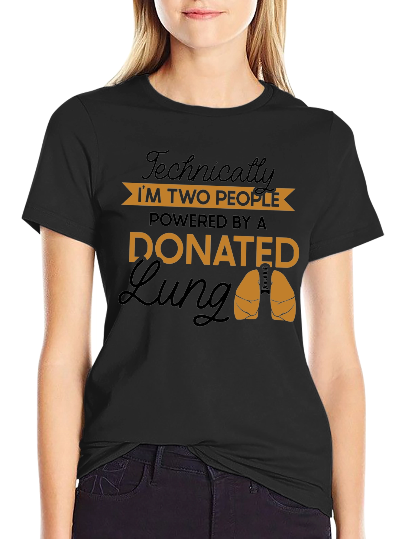 Donated Lung Graphic Tee - Technically Two People Shirt