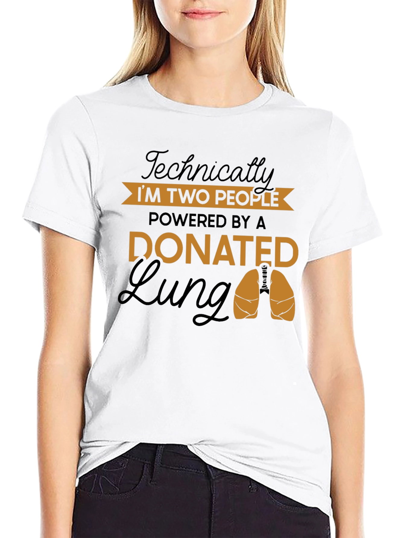 Donated Lung Graphic Tee - Technically Two People Shirt