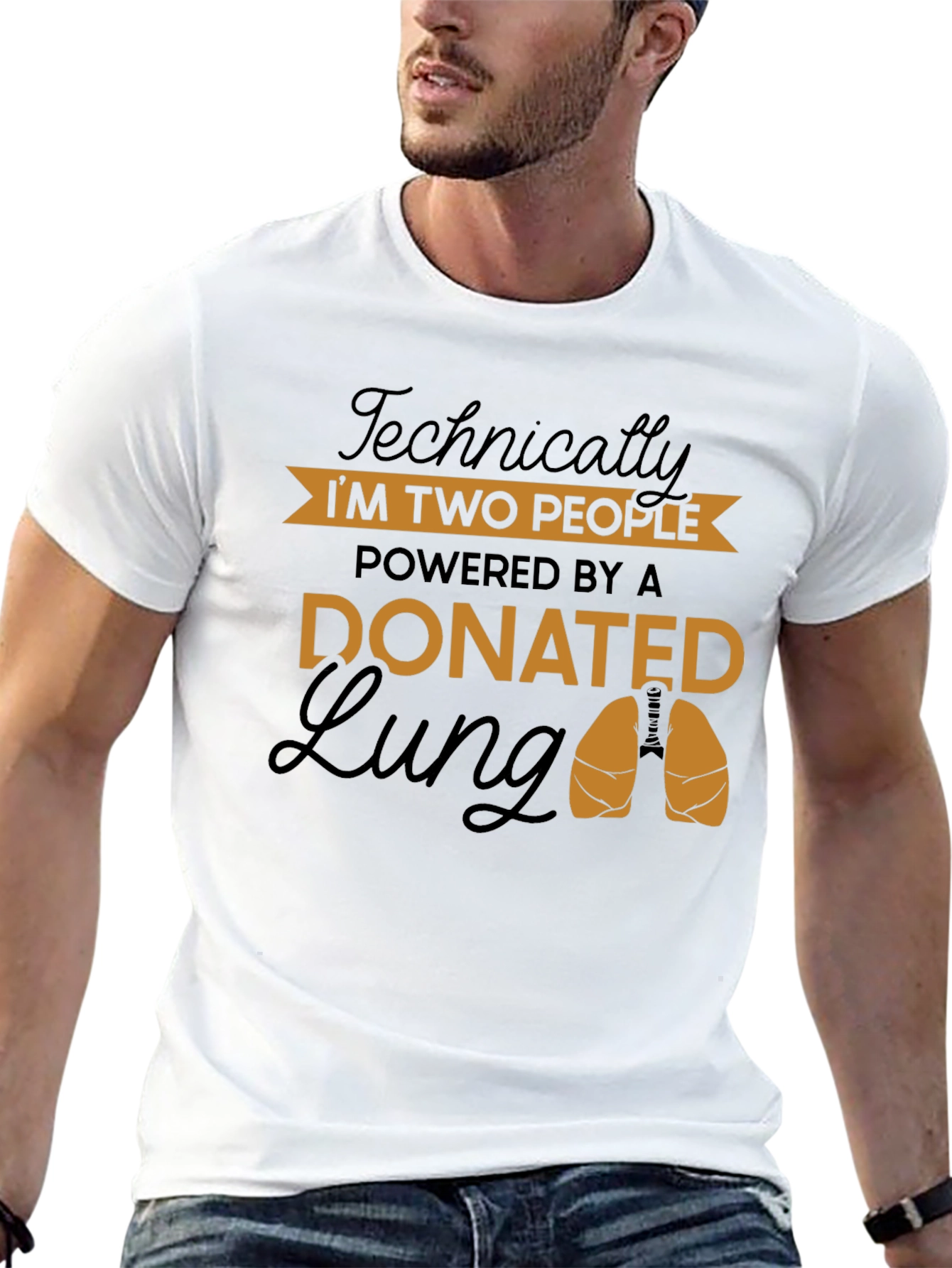Donated Lung Graphic Tee - Technically Two People Shirt