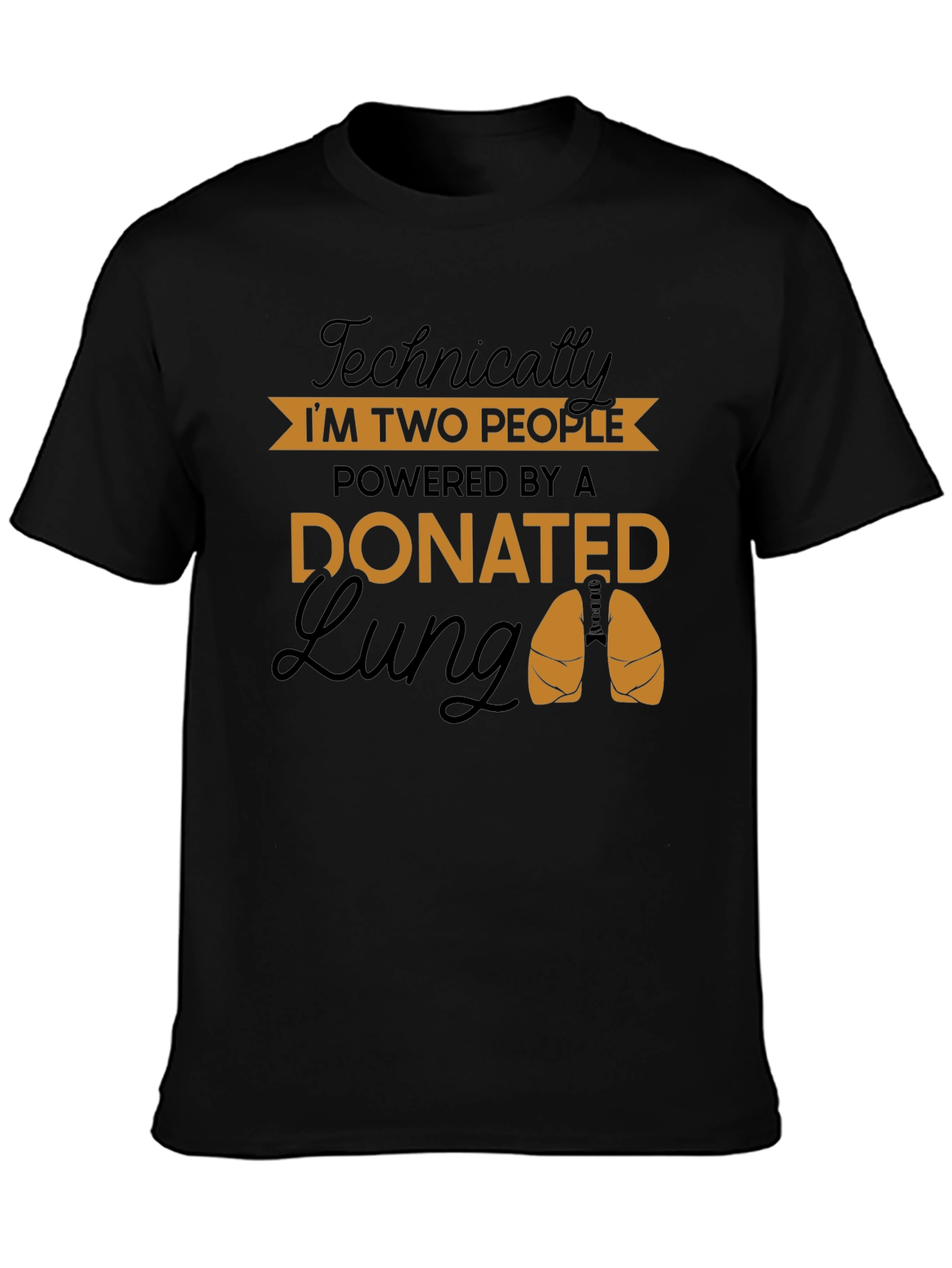 Donated Lung Graphic Tee - Technically Two People Shirt