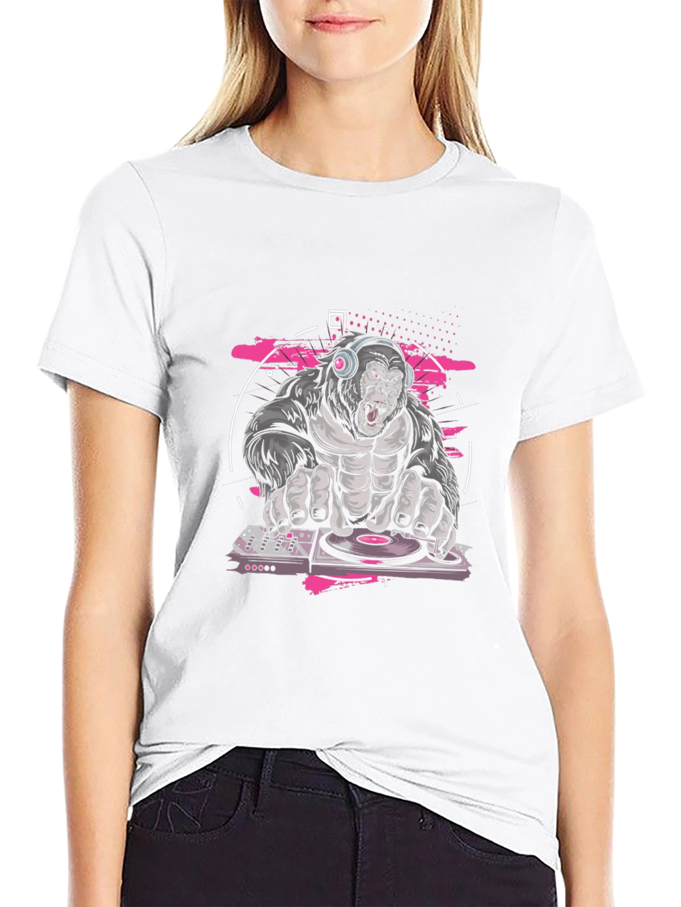 DJ Gorilla Black T-Shirt