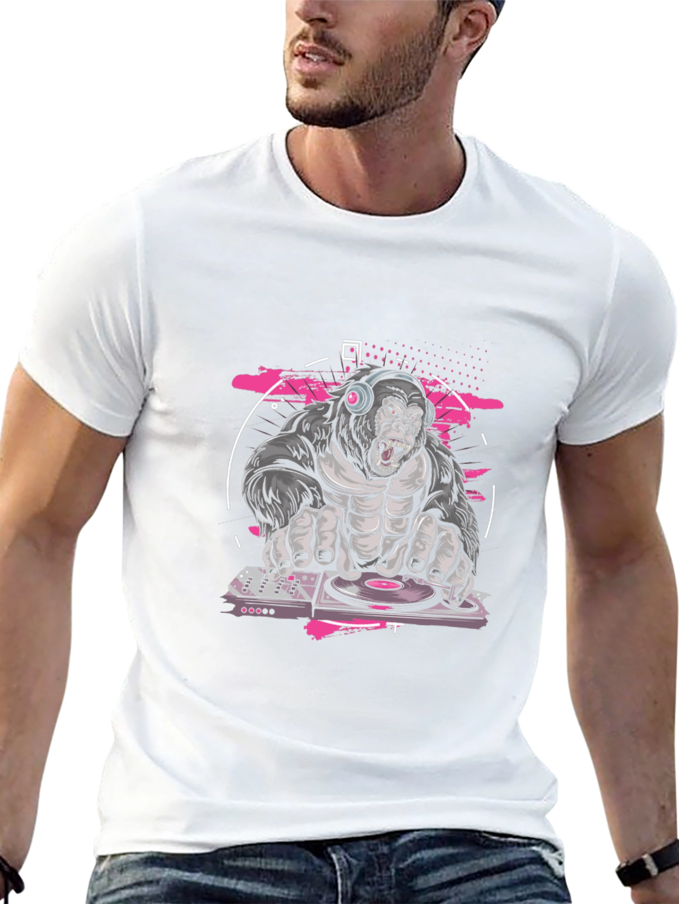 DJ Gorilla Black T-Shirt