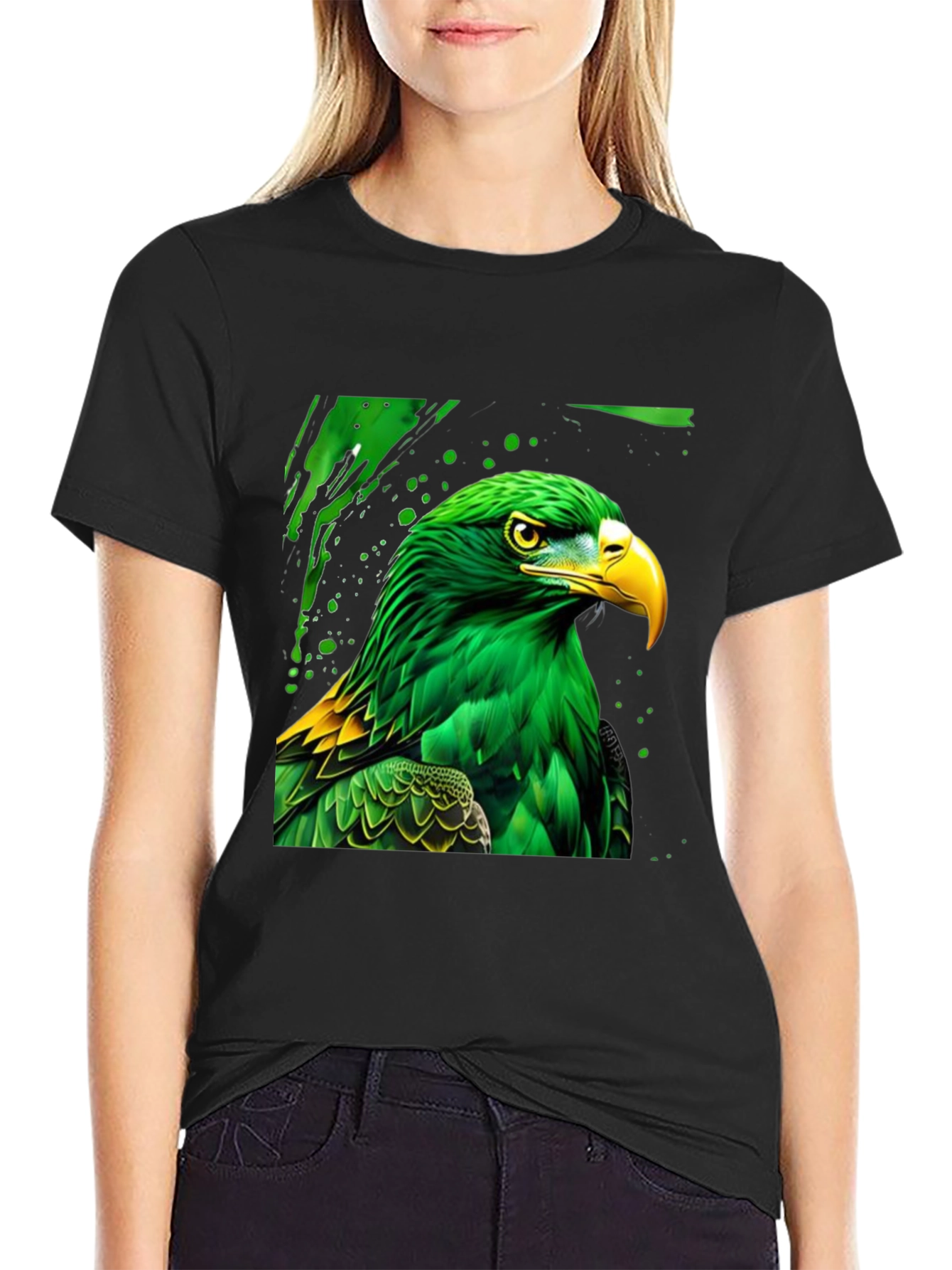 Green Eagle Graphic Tee - Stylish Mens T-Shirt