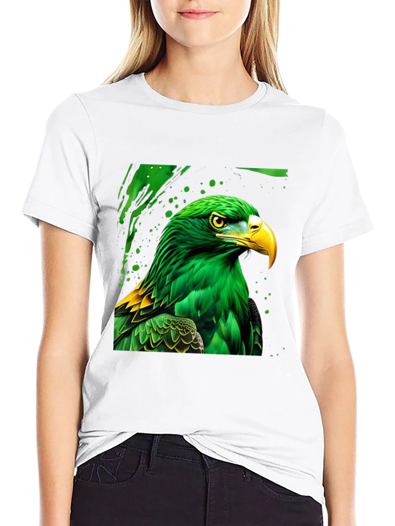 Green Eagle Graphic Tee - Stylish Mens T-Shirt