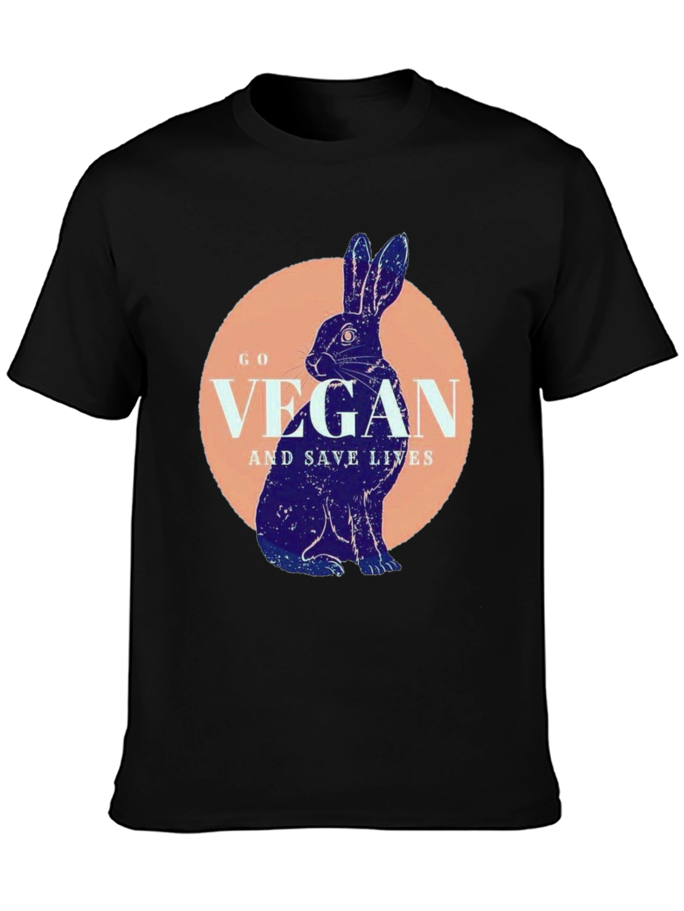 Vegan Rabbit T-Shirt - Save Lives Animal Lover