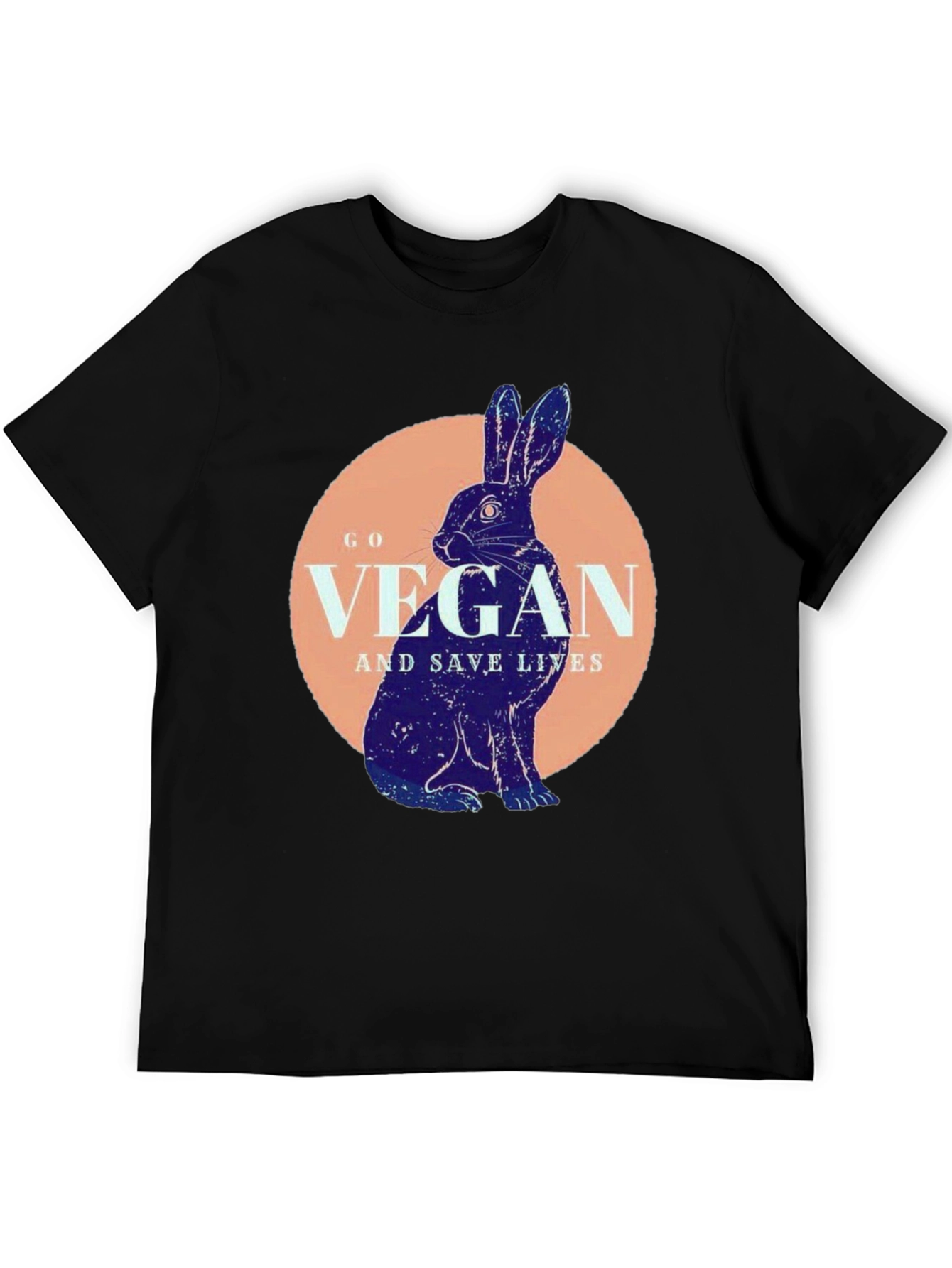 Vegan Rabbit T-Shirt - Save Lives Animal Lover