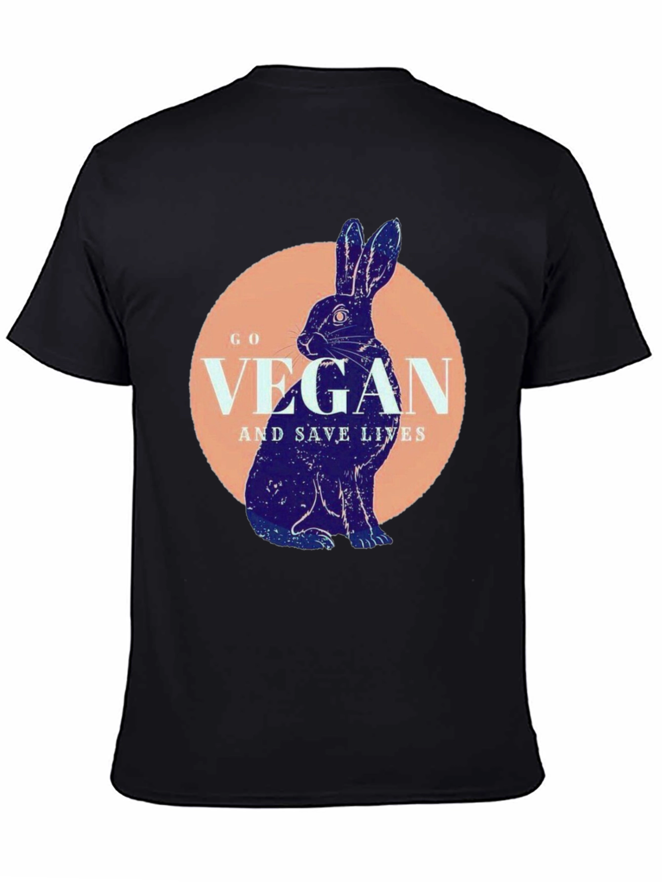 Vegan Rabbit T-Shirt - Save Lives Animal Lover