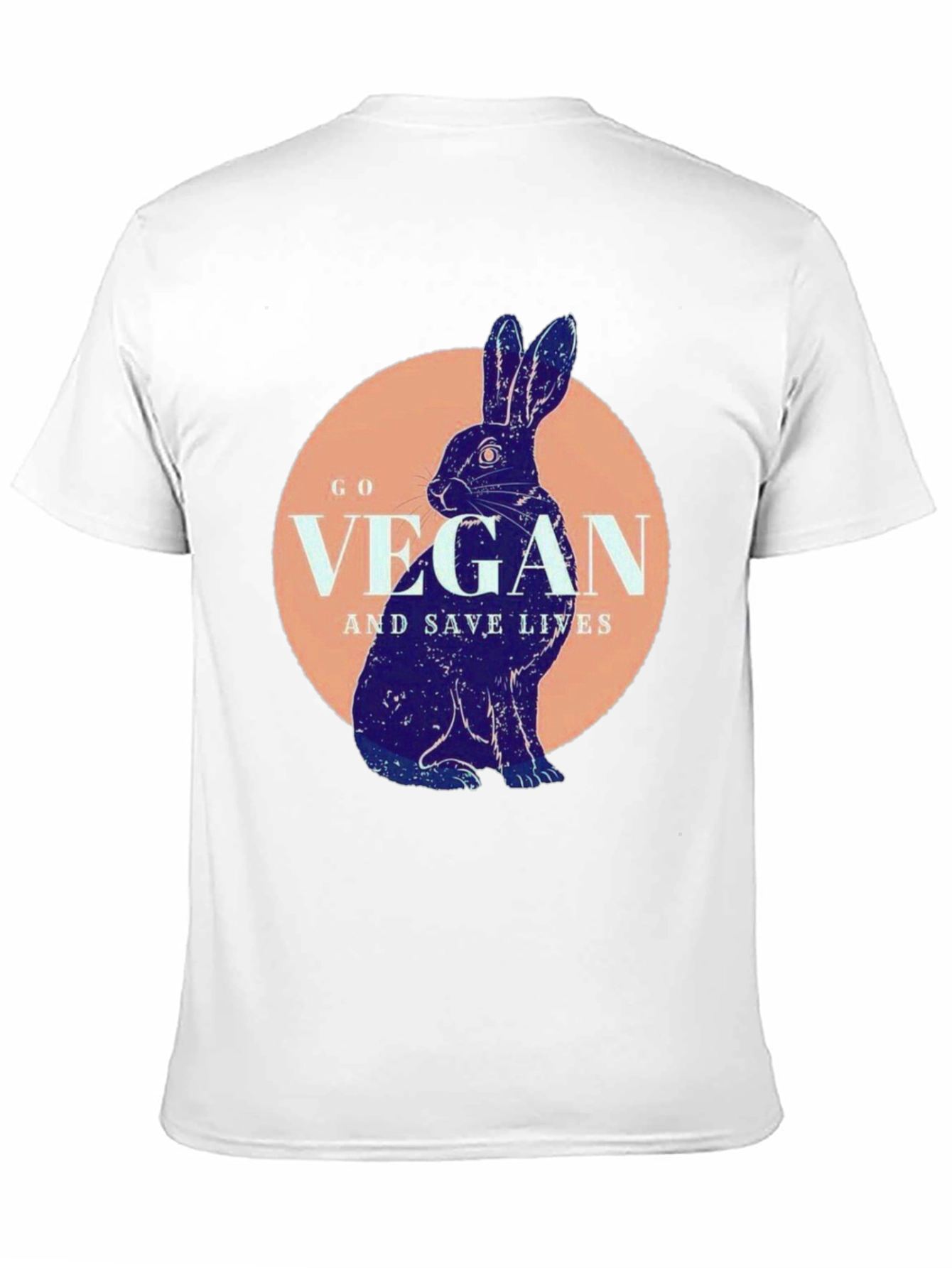 Vegan Rabbit T-Shirt - Save Lives Animal Lover