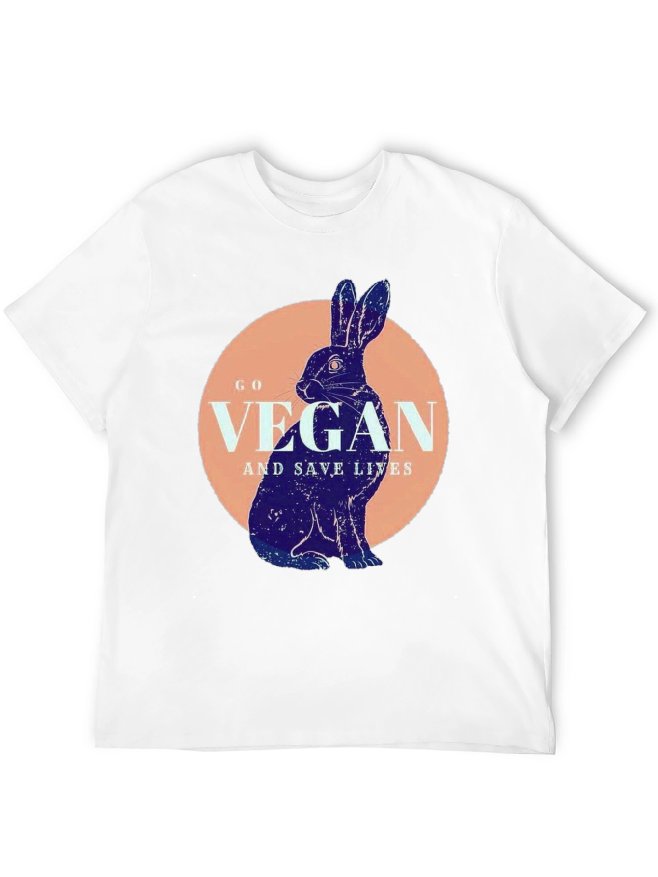 Vegan Rabbit T-Shirt - Save Lives Animal Lover