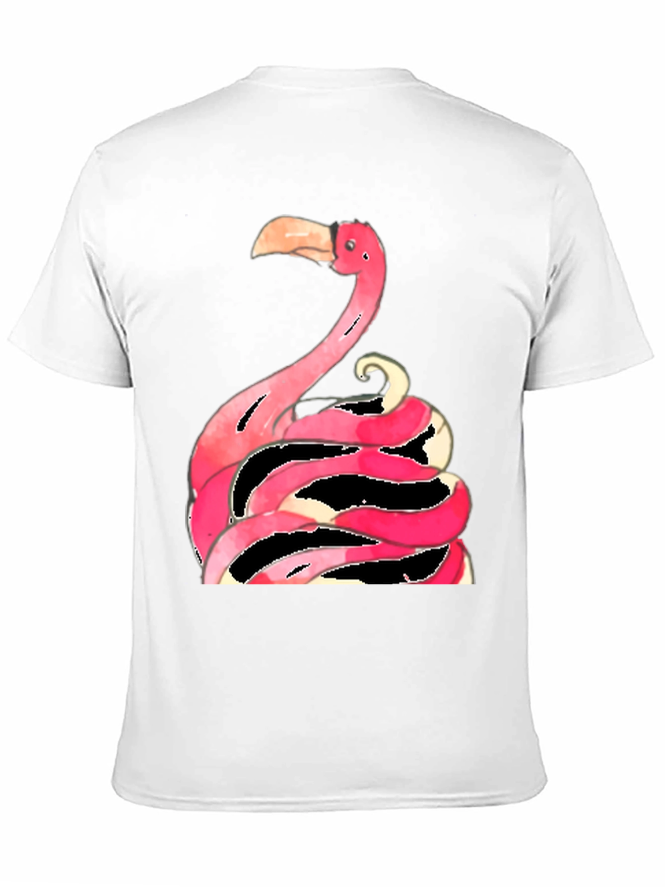 Flamingo Graphic Tee - Quirky Black T-Shirt