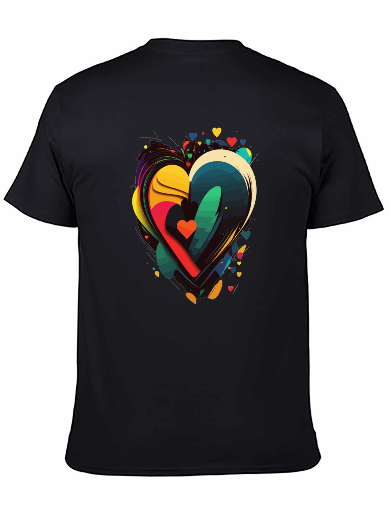 Abstract Heart Graphic Tee