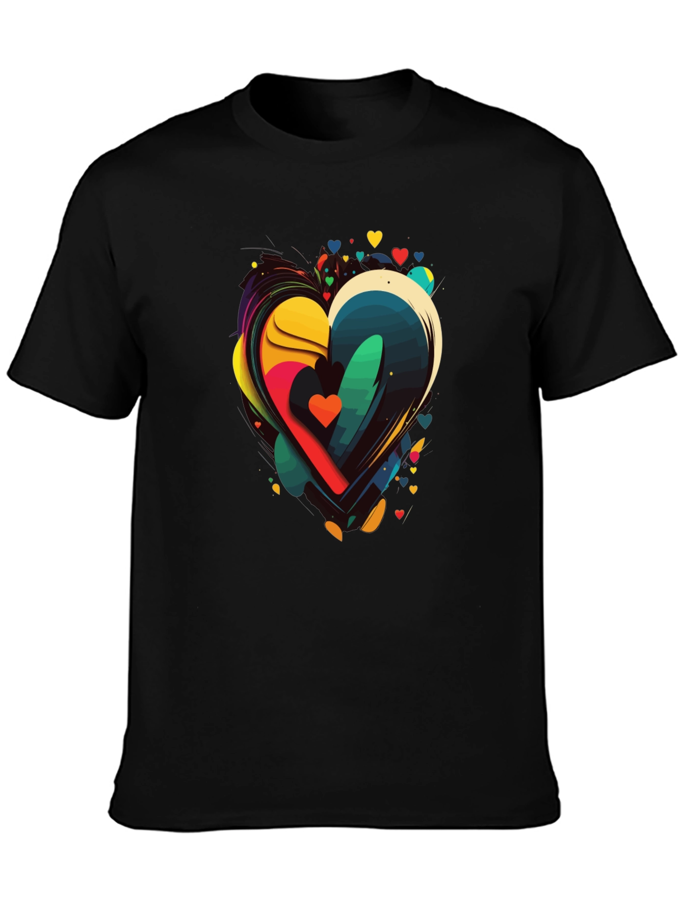Abstract Heart Graphic Tee