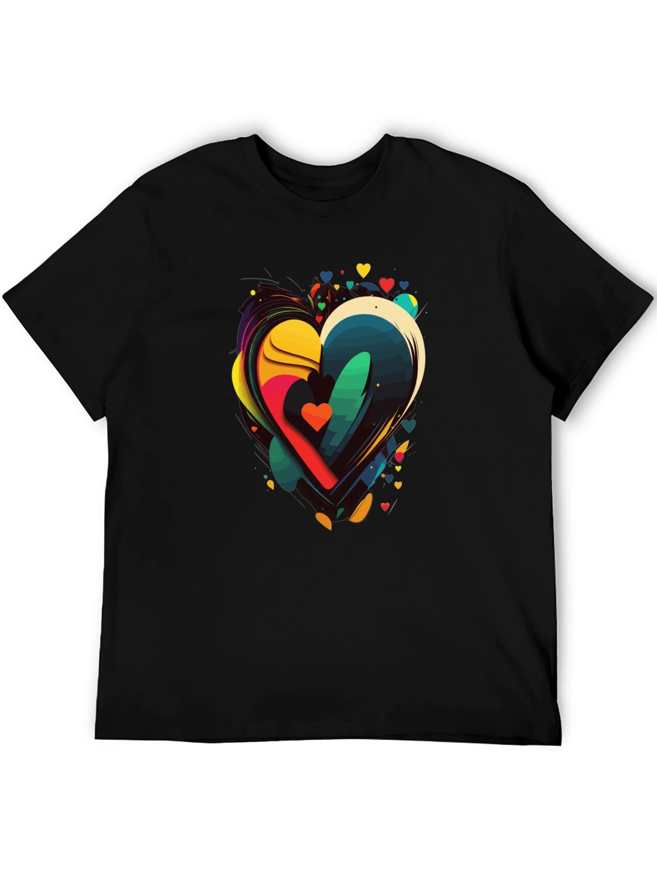 Abstract Heart Graphic Tee